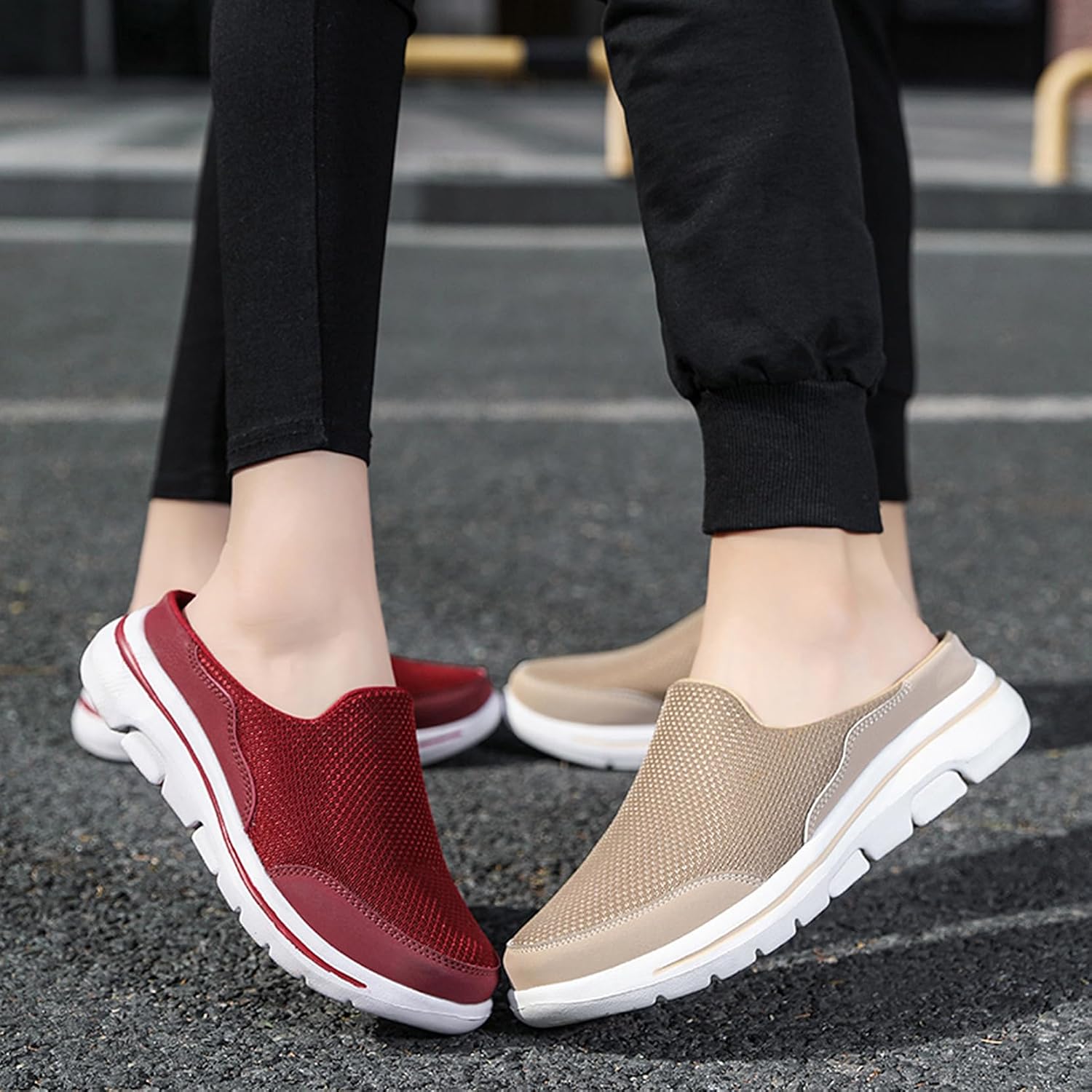 Thumbnail 6 de SMajong Slip on Mules: Breathable Knit Garden Slippers for Indoor & Outdoor Use