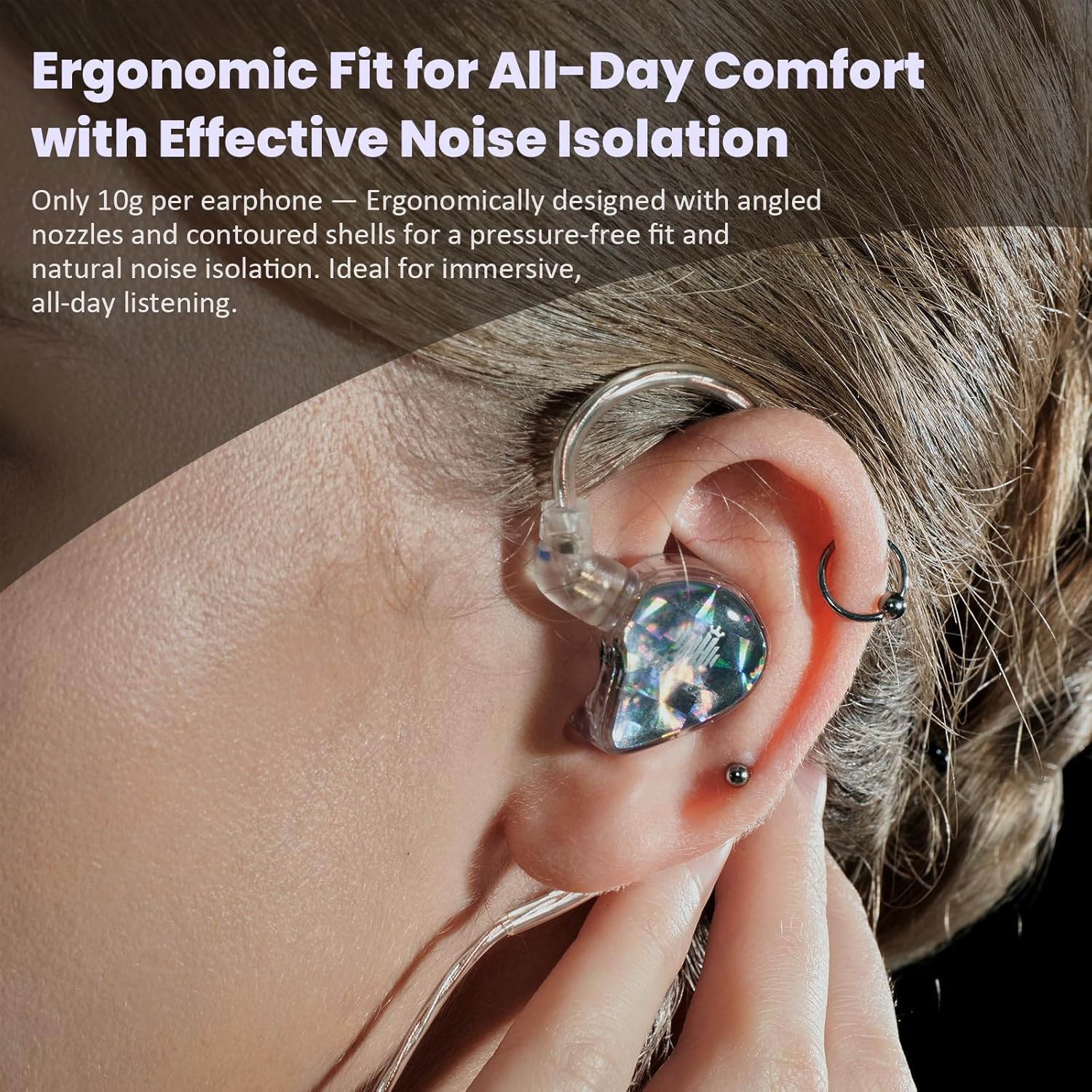 Thumbnail 4 de Hidizs MS1-Galaxy wired in-ear monitors (IEM) with dual magnetic dynamic drivers and 3.5mm plug