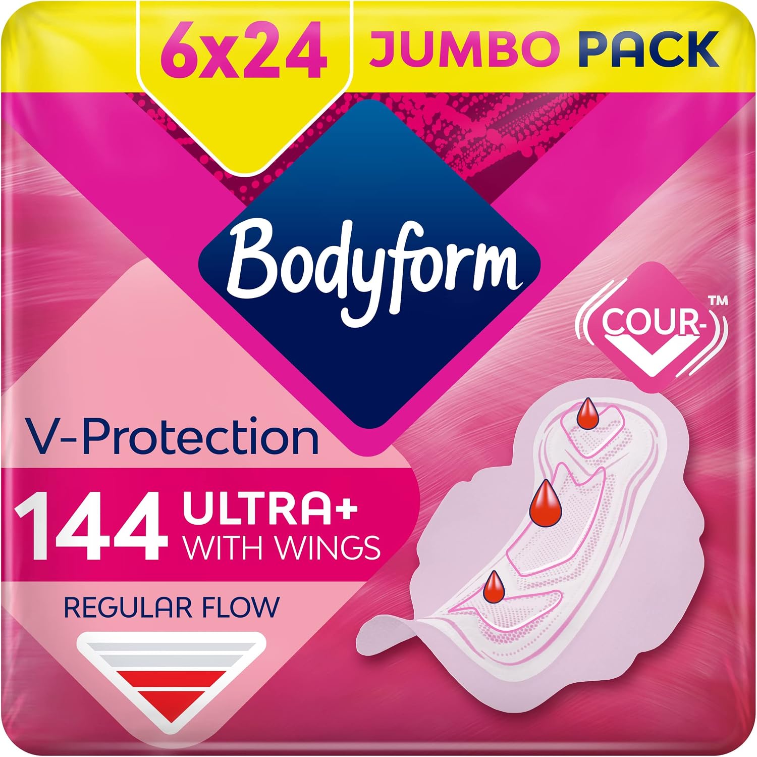 Bodyform Ultra Normal sanitary pads 144 pack 🧻