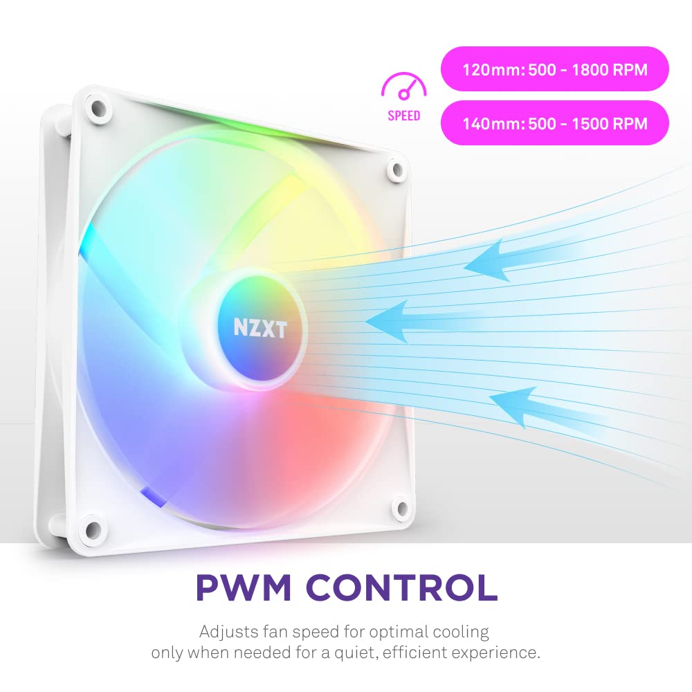 Thumbnail 4 de NZXT F140 RGB CORE TWIN PACK RF-C14DF-W1 140mmケースファン 2個セット・RGBコントローラー付属