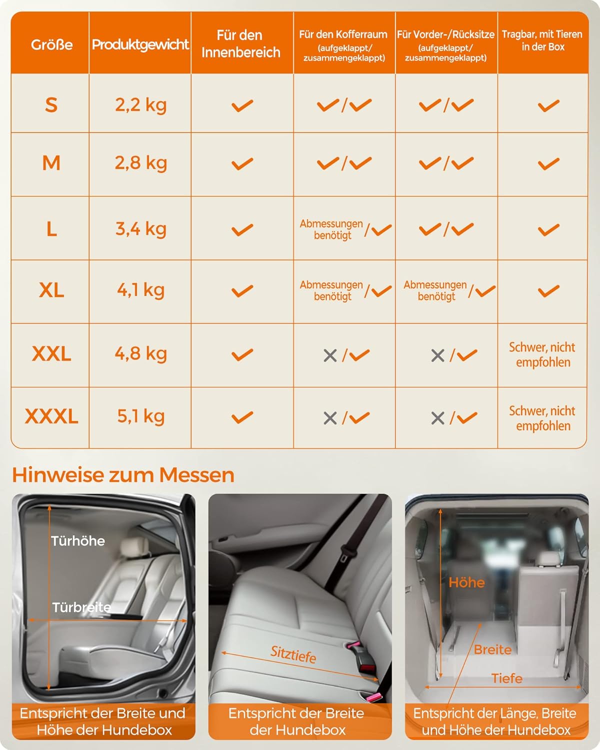 Thumbnail 6 de Feandrea faltbare Hundebox XL 81 × 58 × 58 cm – Transportbox Hund mit Metallrahmen (PDC80H)