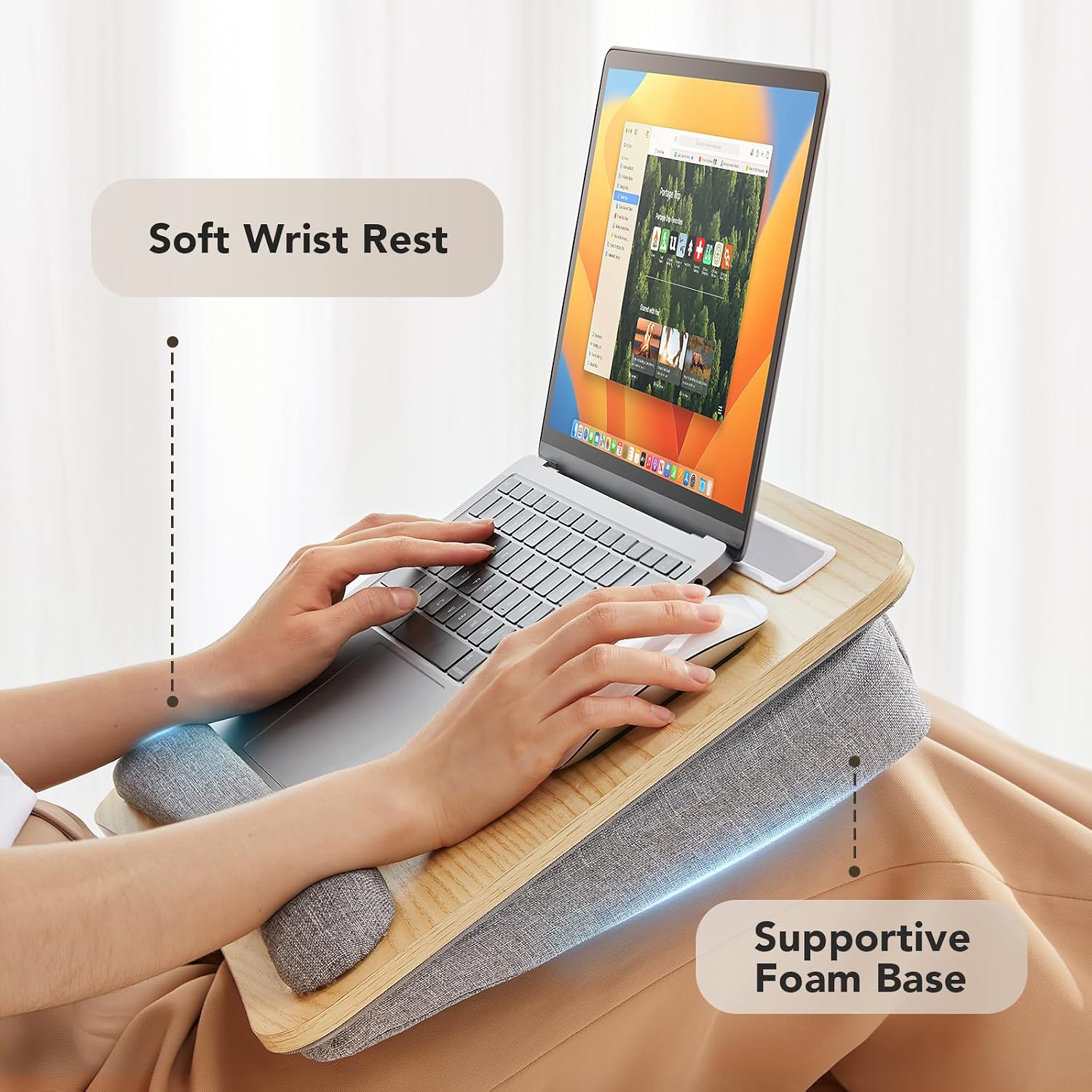 Detalle de HUANUO Laptop Lap Desk, 15.6-inch
