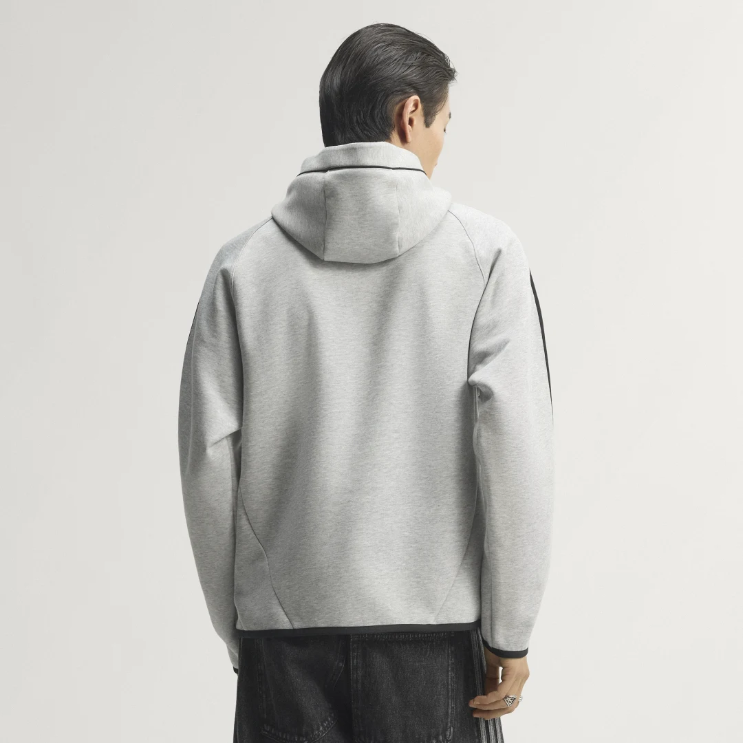 Detalle 2 de Adidas Sudadera con Capucha Spacer Teamgeist 26 Cutline Gris