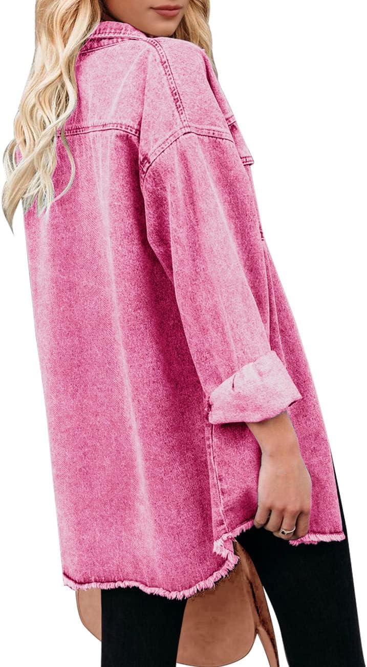 Detalle 2 de Vetinee Oversized Denim Shacket