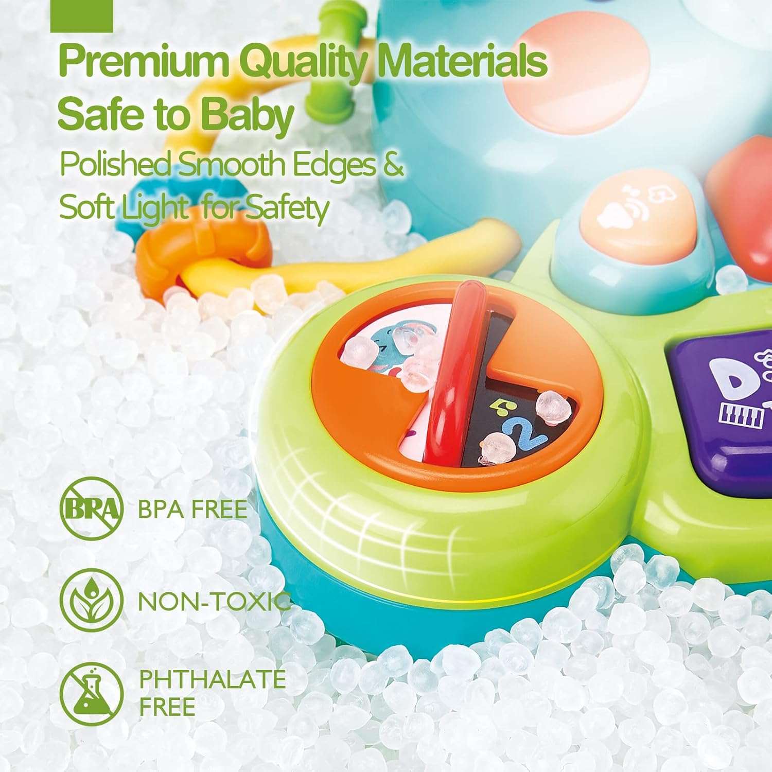 Thumbnail 2 de Hahaland Elefanten-Klavier Baby-Spielzeug ab 6 Monaten: Musik- & Motorikspielzeug mit Licht & Klang