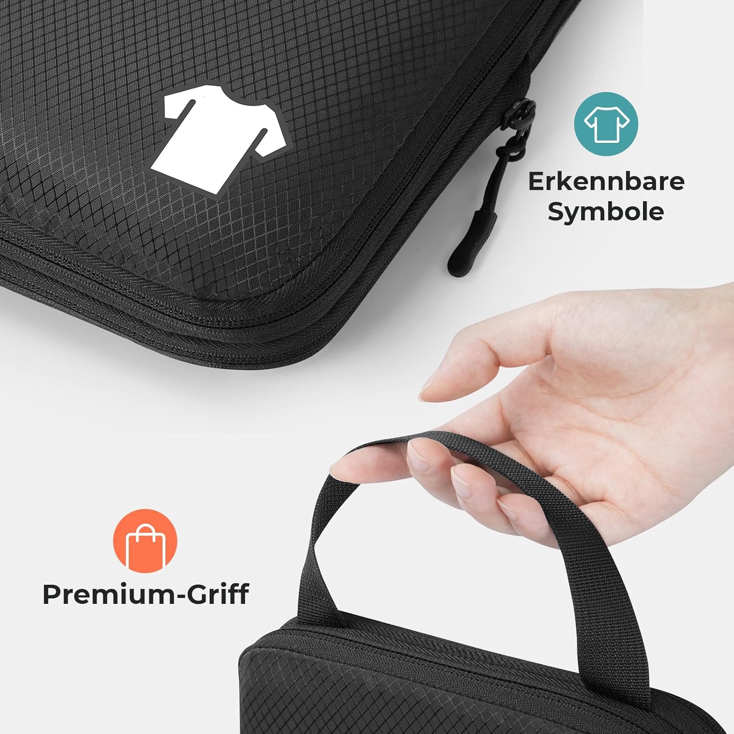 Detalle de Packing Cubes Compression 8er Koffer Organizer