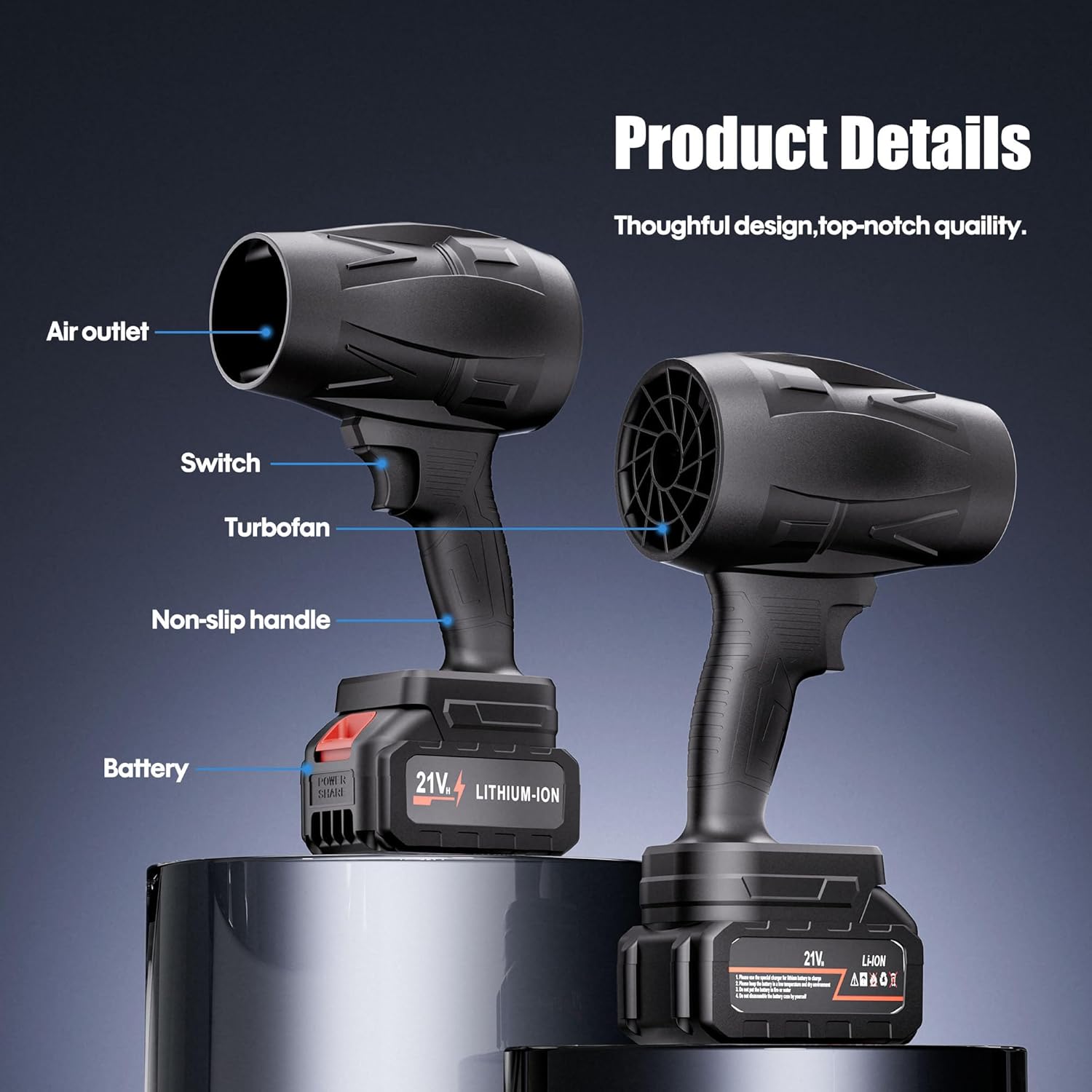 Thumbnail 5 de DAILYLIFE Electric Cordless Leaf Blower 130 MPH ๐