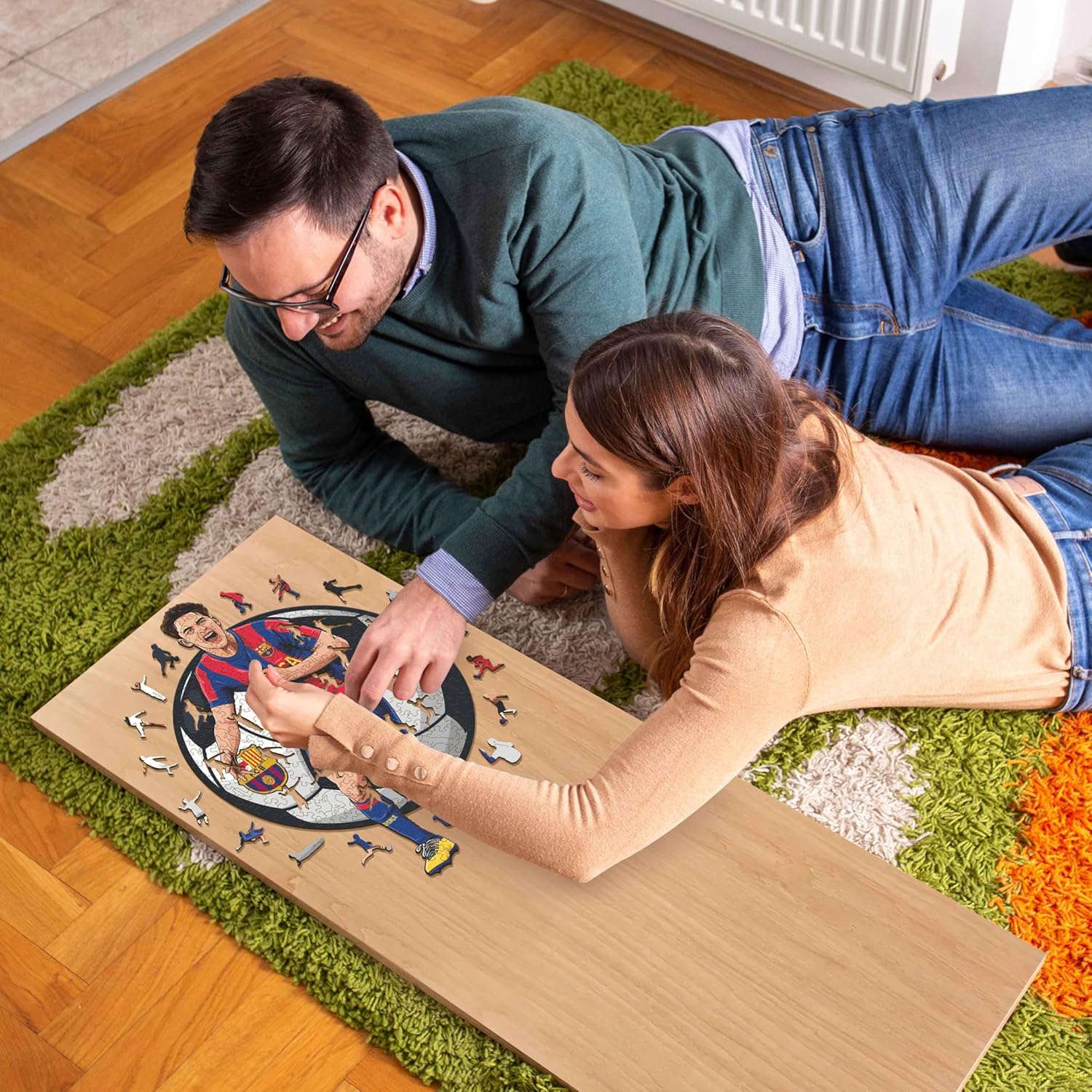 Detalle de Iconic Puzzles Barcelona „GAVI“ Holzpuzzle, offiziell lizenziert, 270 Teile (Größe M)