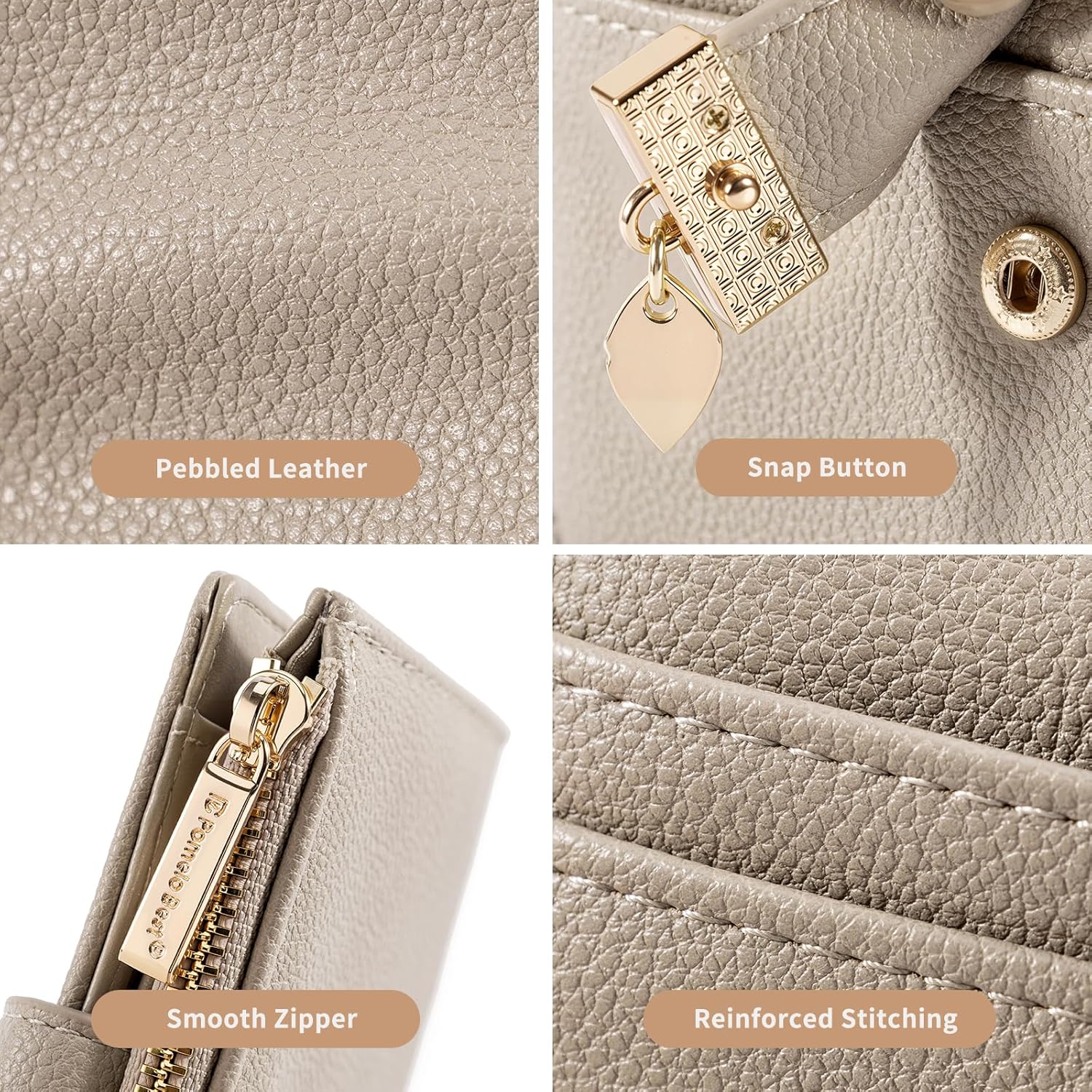 Detalle 2 de Pomelo Best Women's RFID Wallet Compact bi-fold purse