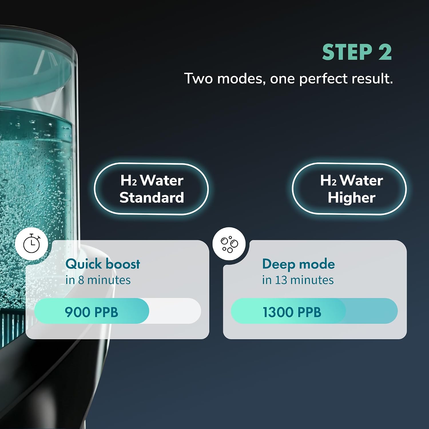 Thumbnail 4 de PIURIFY PWH2022 3-in-1 Hydrogen Water Pitcher, 50 oz BPA-Free Tritan