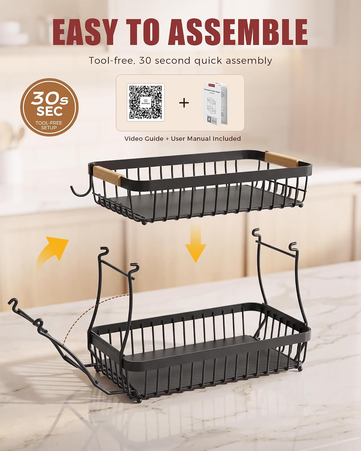 Thumbnail 6 de Sevenblue 2 Tier Fruit Basket 2026