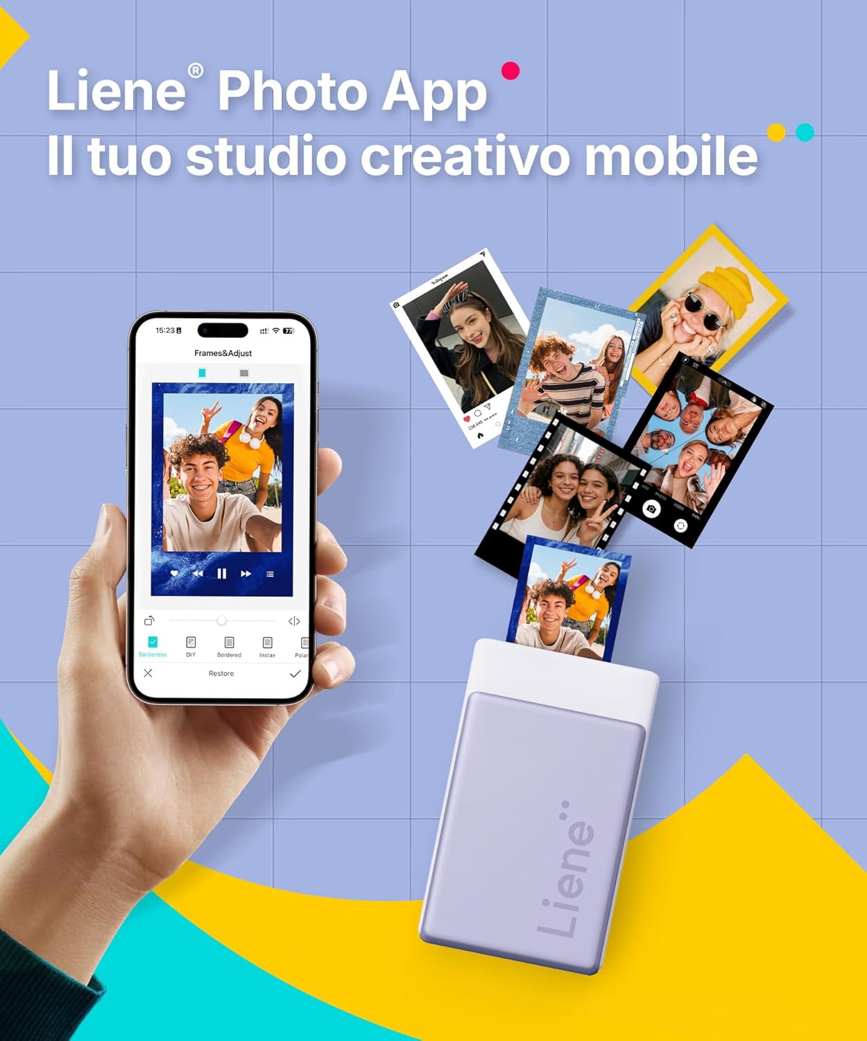 Thumbnail 2 de Liene Pearl N200 Pro Kit di Ricarica Originale: 50 Fogli Adesivi e 5 Nastri per Sublimazione 4PASS