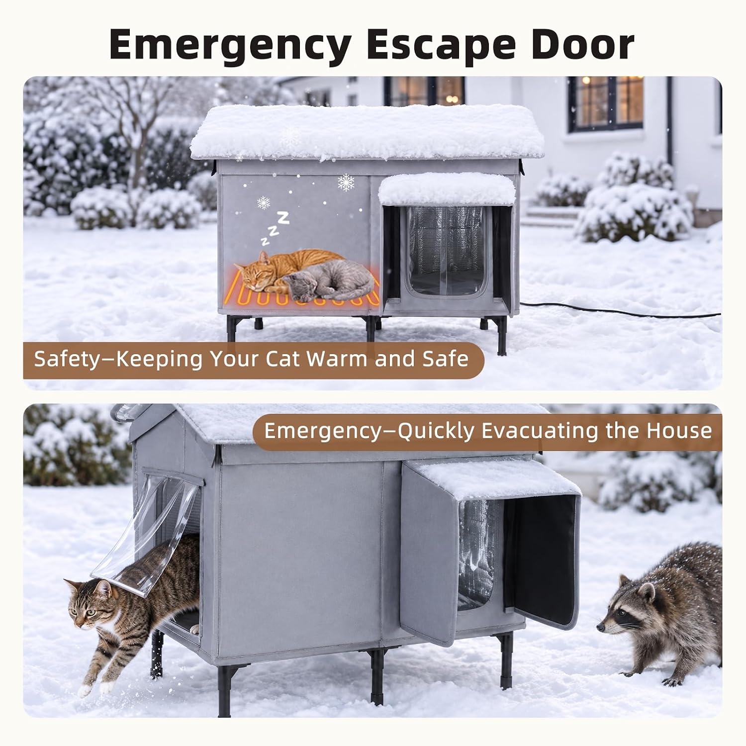 Thumbnail 4 de GASUR Heated Outdoor Cat House