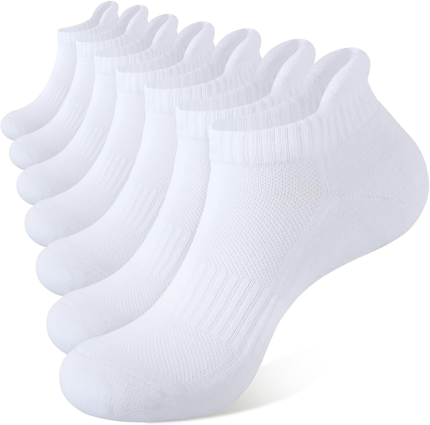 Detalle de CLOSEMATE 7 Pairs Ankle Trainer Cushioned Sports Socks (Non-slip, Breathable) for Men & Women