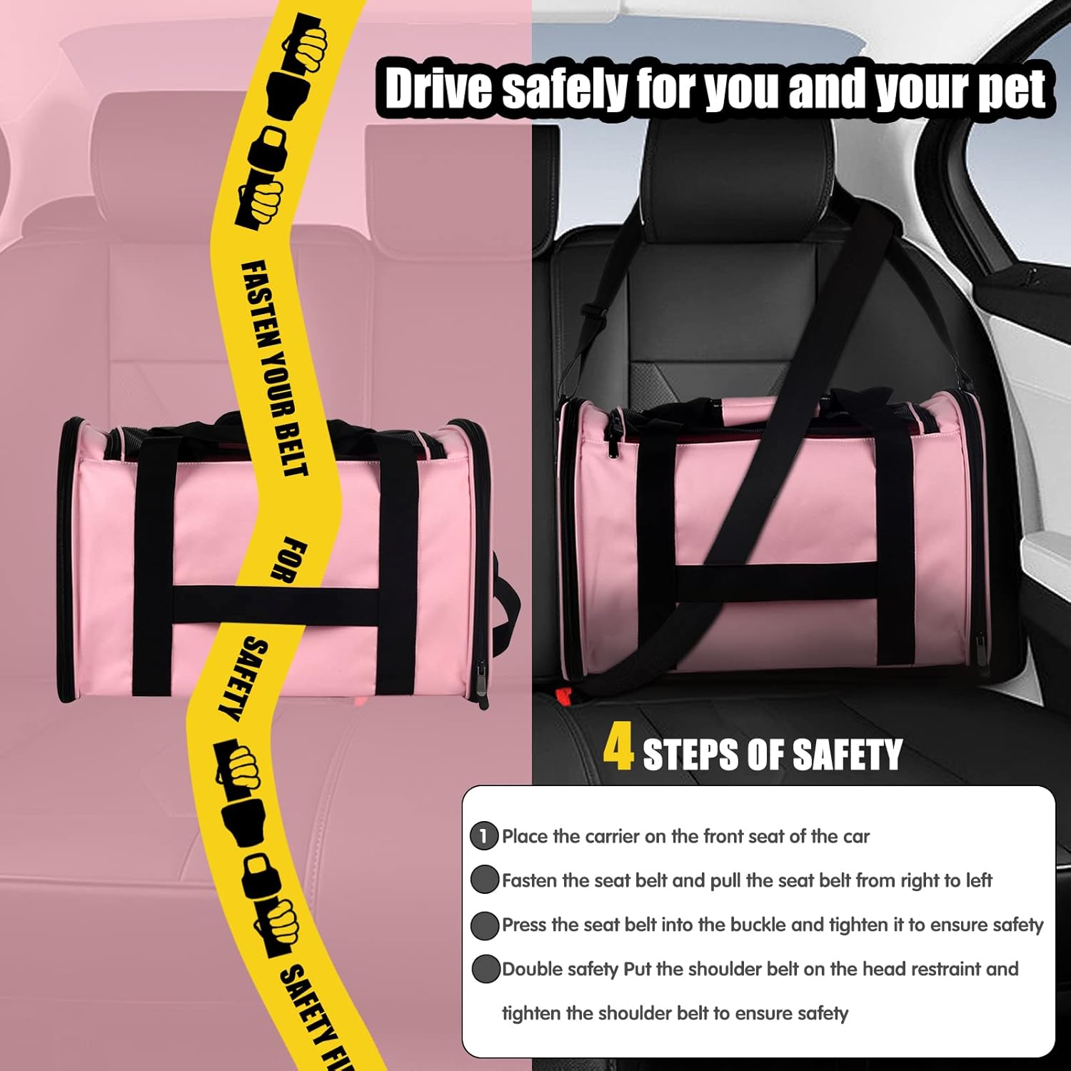 Thumbnail 6 de Cat Carrying Case 17x11x11 in Pink