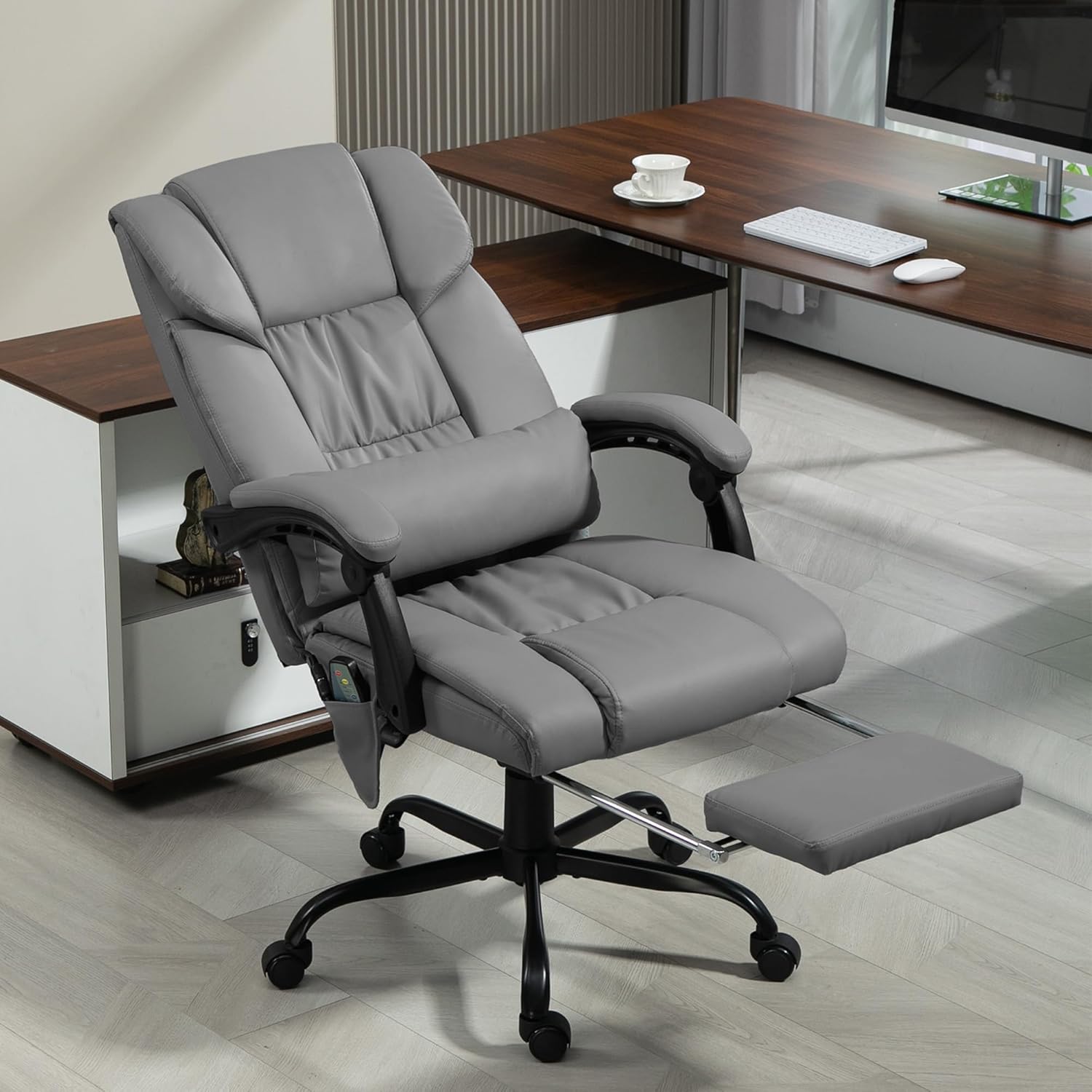 Detalle 2 de Vinsetto Fauteuil de bureau massage 120 kg