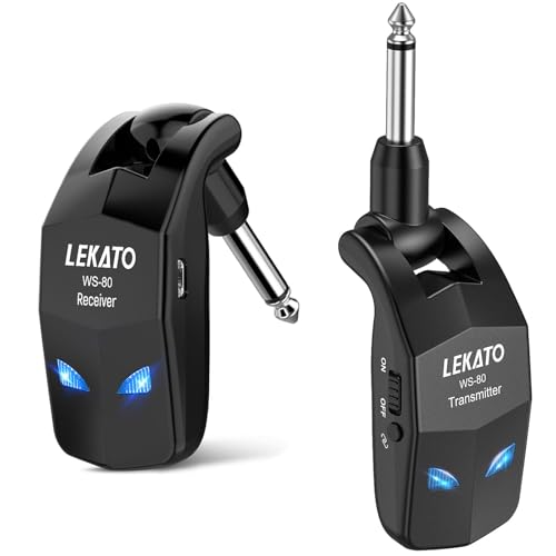 LEKATO WS80: Sistema inalámbrico 2,4 GHz para guitarra y bajo