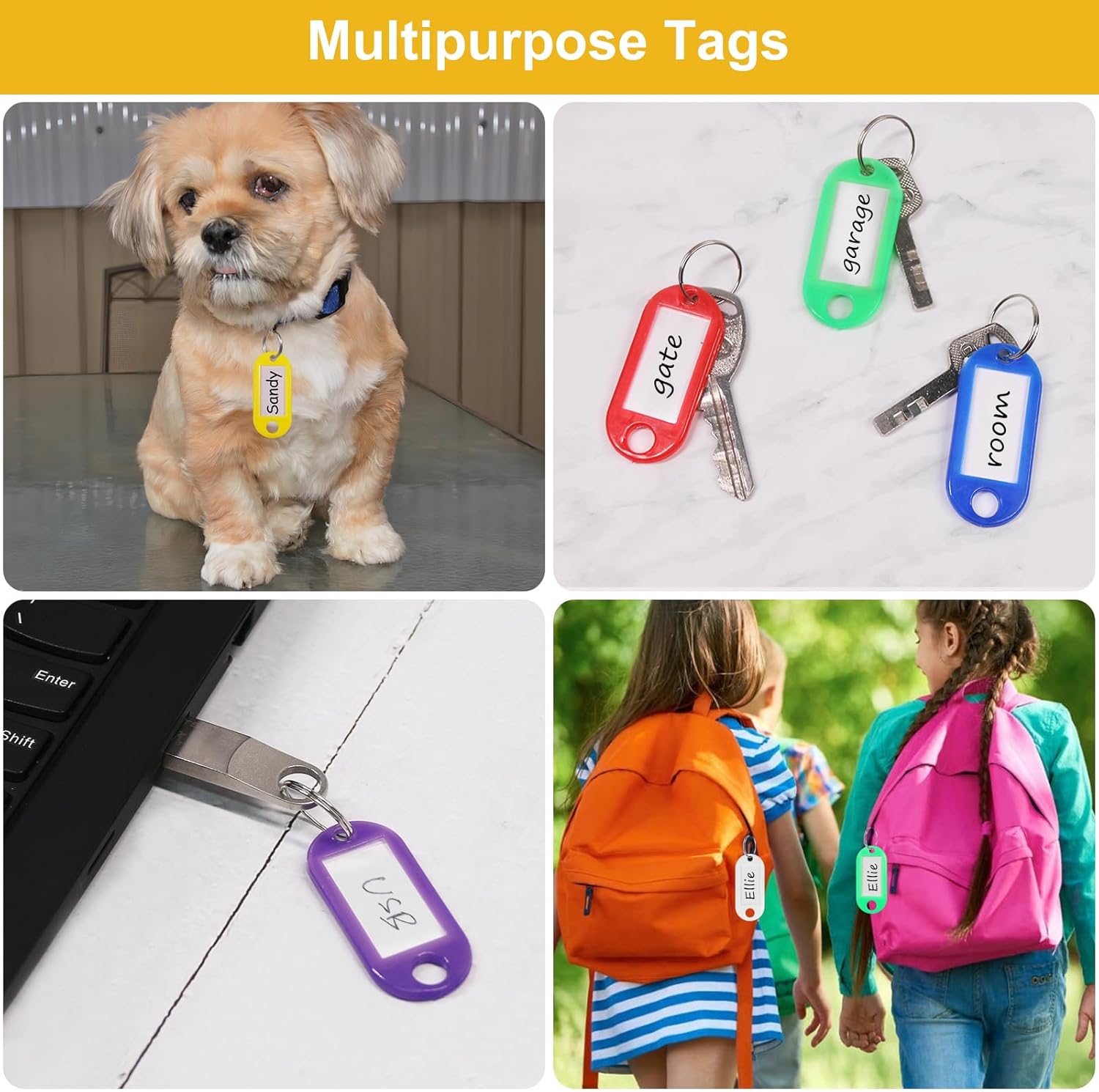 Thumbnail 2 de Coideal Key Tags 60 pack with labels 🧷