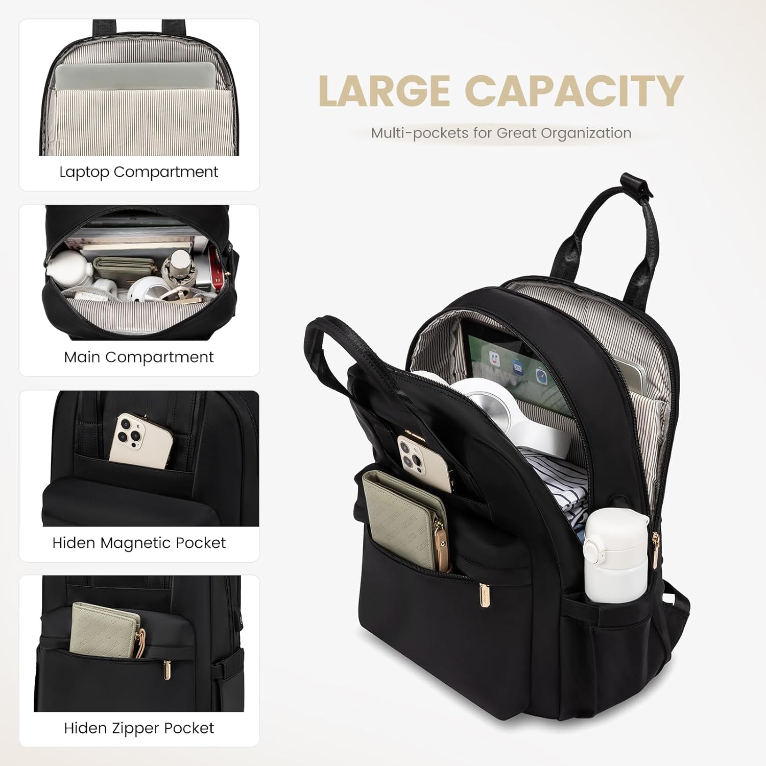 Detalle 2 de LOVEVOOK 15.6 inch laptop backpack