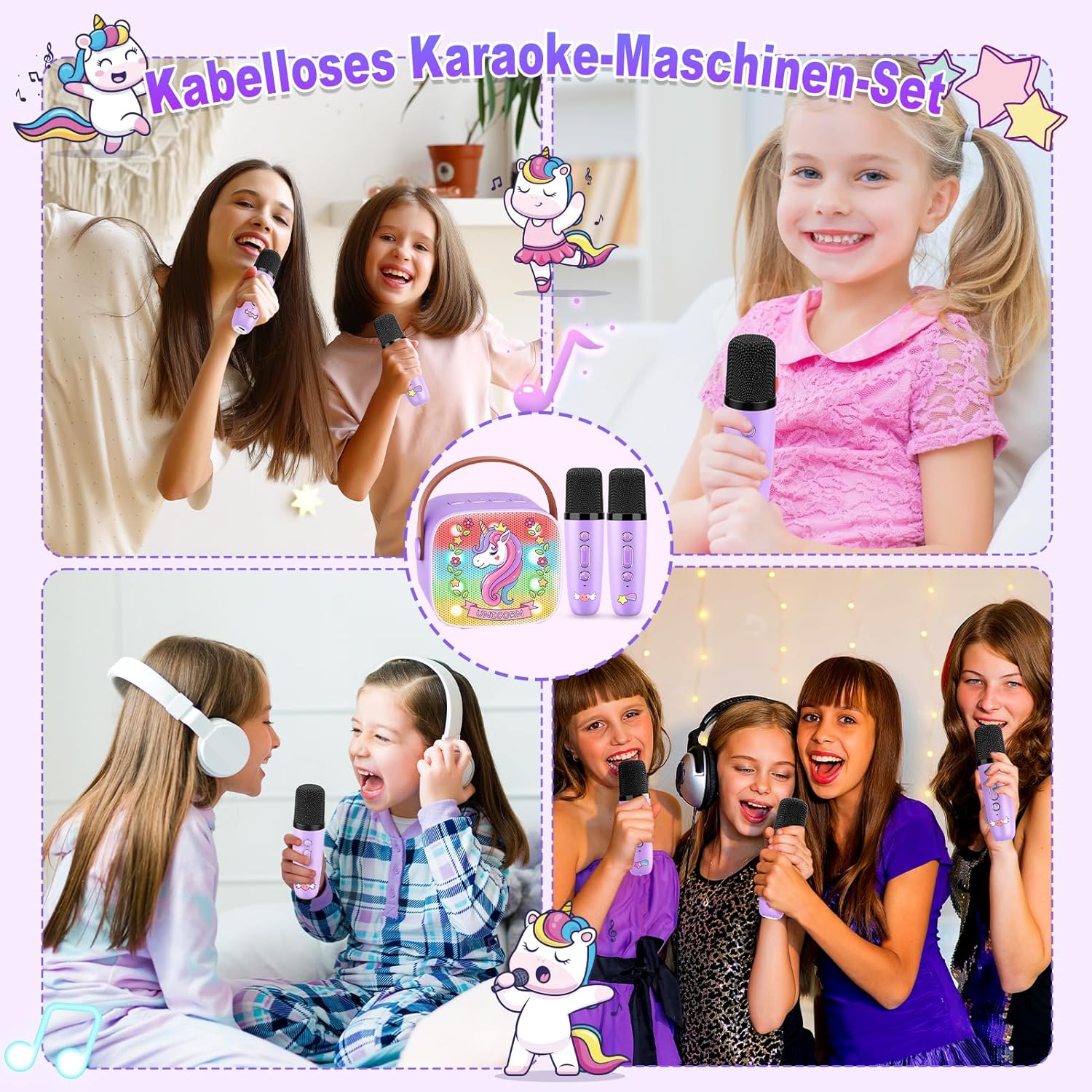 Thumbnail 5 de Dislocati Karaoke Maschine mit 2 Mikrofonen 🎤