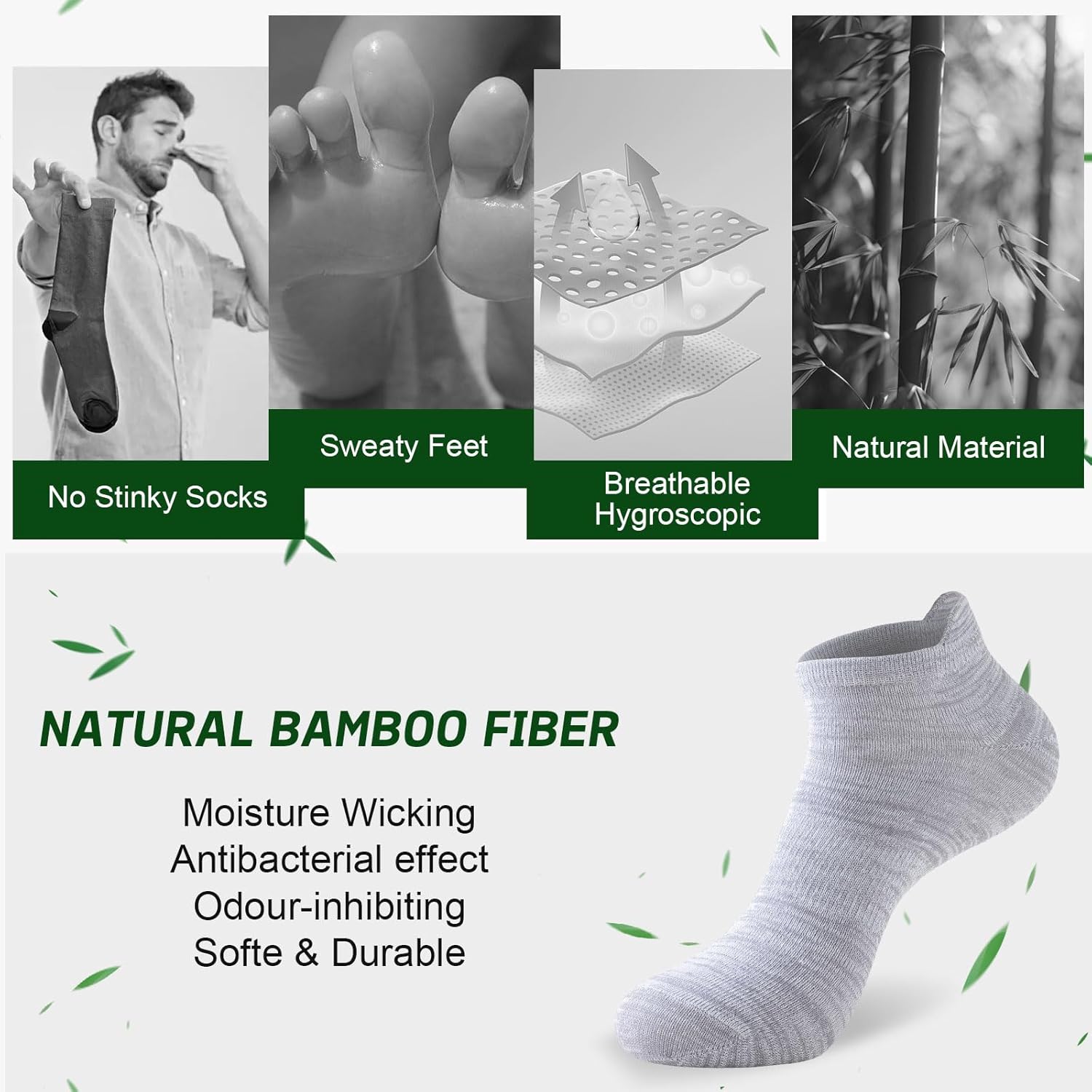 Thumbnail 1 de Niorasen bamboo trainer socks 6 pairs