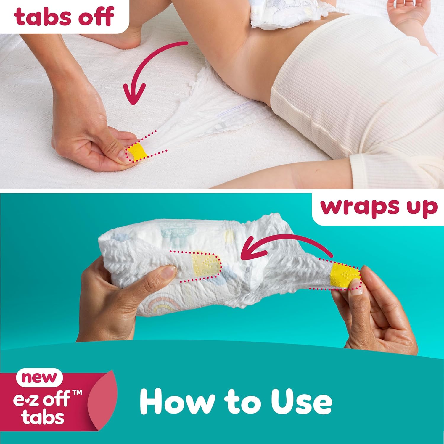 Thumbnail 5 de Pampers Swaddlers 360° Size 4 132 Count