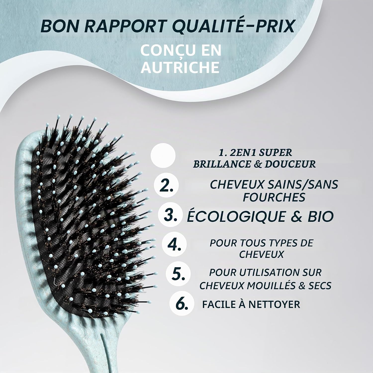 Detalle de Brosse poils sanglier MarQus ⚙