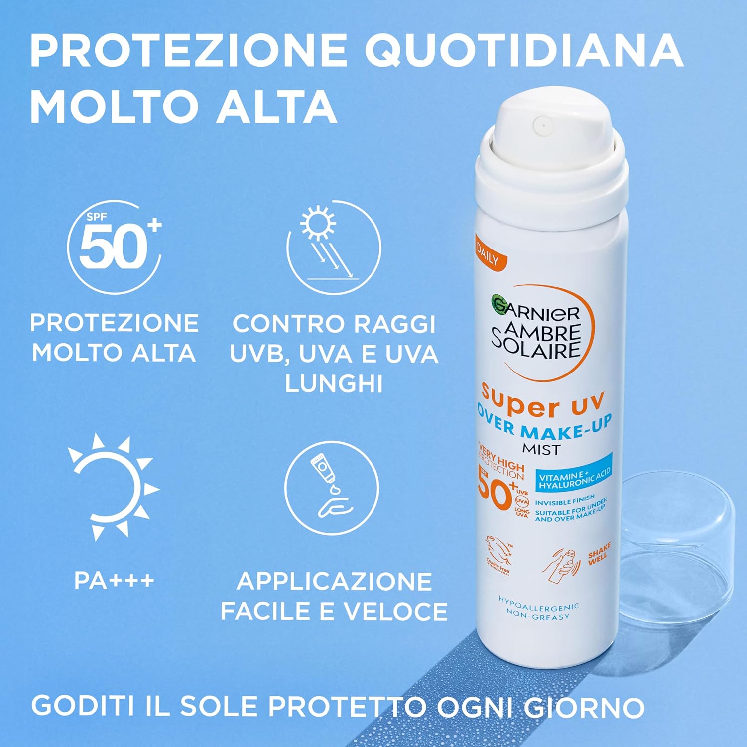 Thumbnail 1 de Garnier Spray Fissante Make Up con Protezione Solare SPF50+ Ambre Solaire, 75 ml
