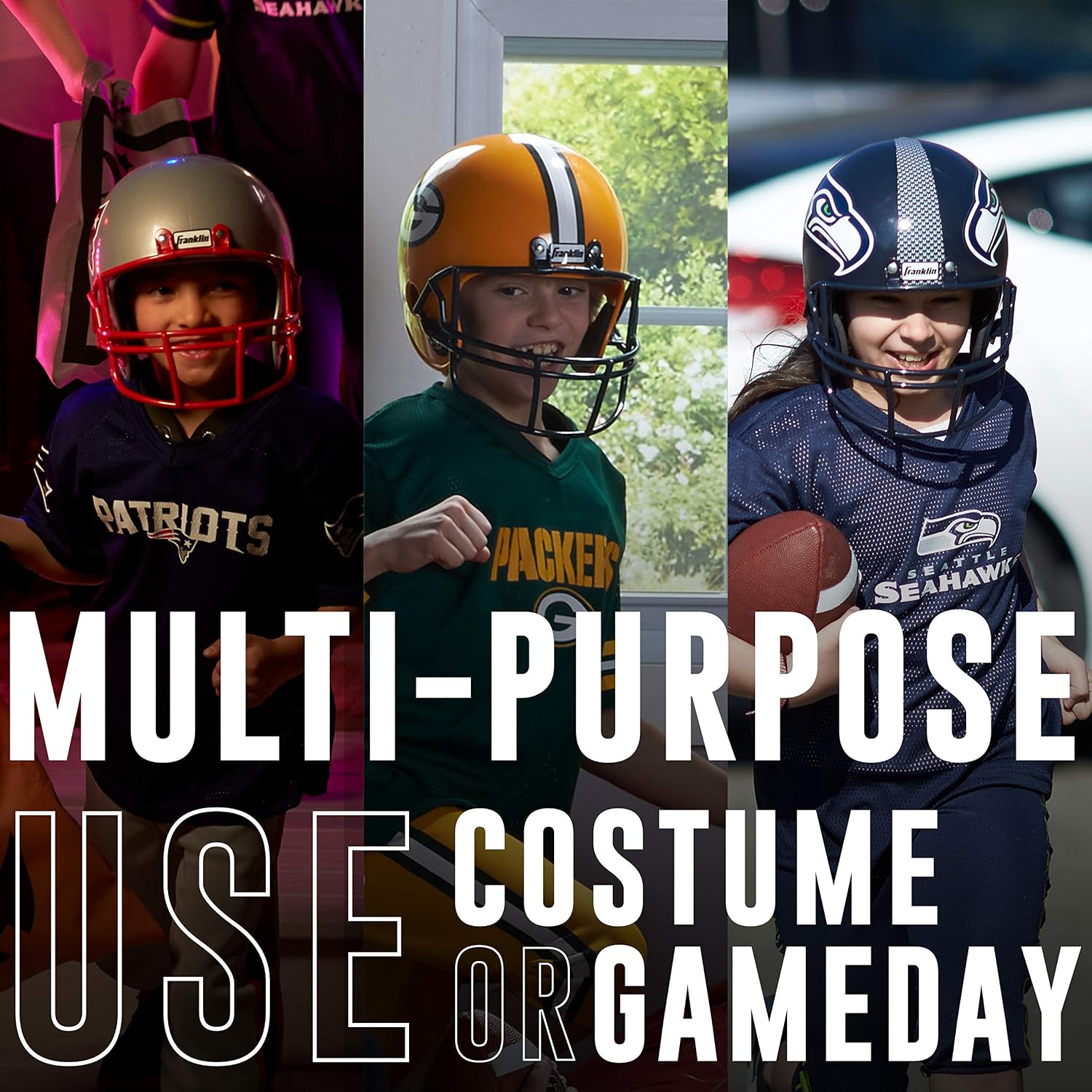 Thumbnail 2 de Franklin Sports NFL Kids Helmet + Jersey Set (Pittsburgh Steelers) — Youth Medium Costume Uniform