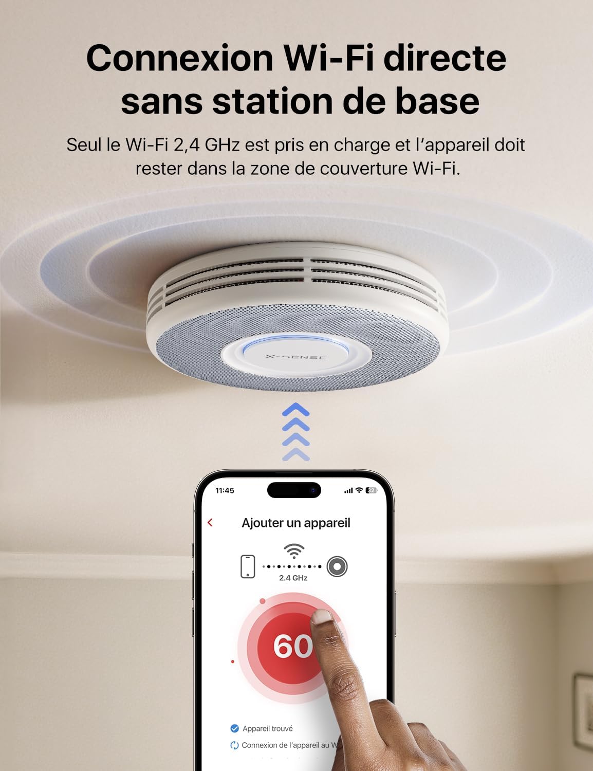 Thumbnail 5 de XS0B-iR Détecteur de Fumée Connecté Wi Fi