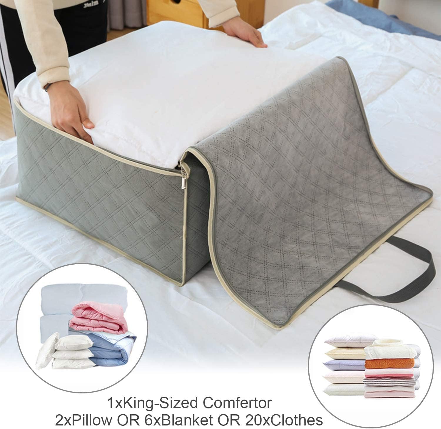 Thumbnail 1 de Astoryou 105L Large Storage Bags 3‑pack