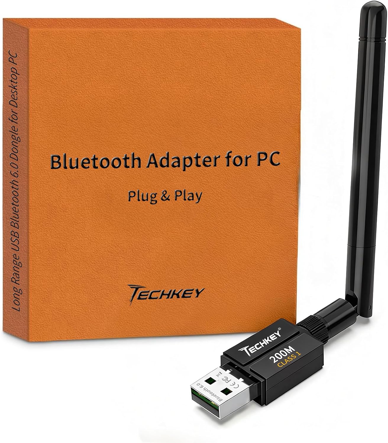 Detalle de Techkey Bluetooth USB Adapter, Bluetooth 6.0