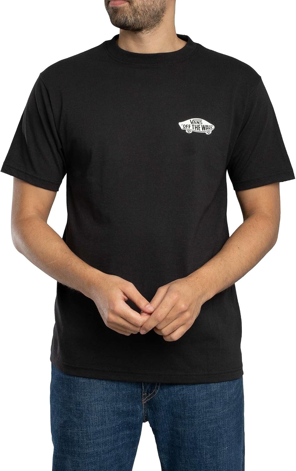 Detalle de Vans Maglietta da uomo con logo posteriore Double Standard, Athletic Heather