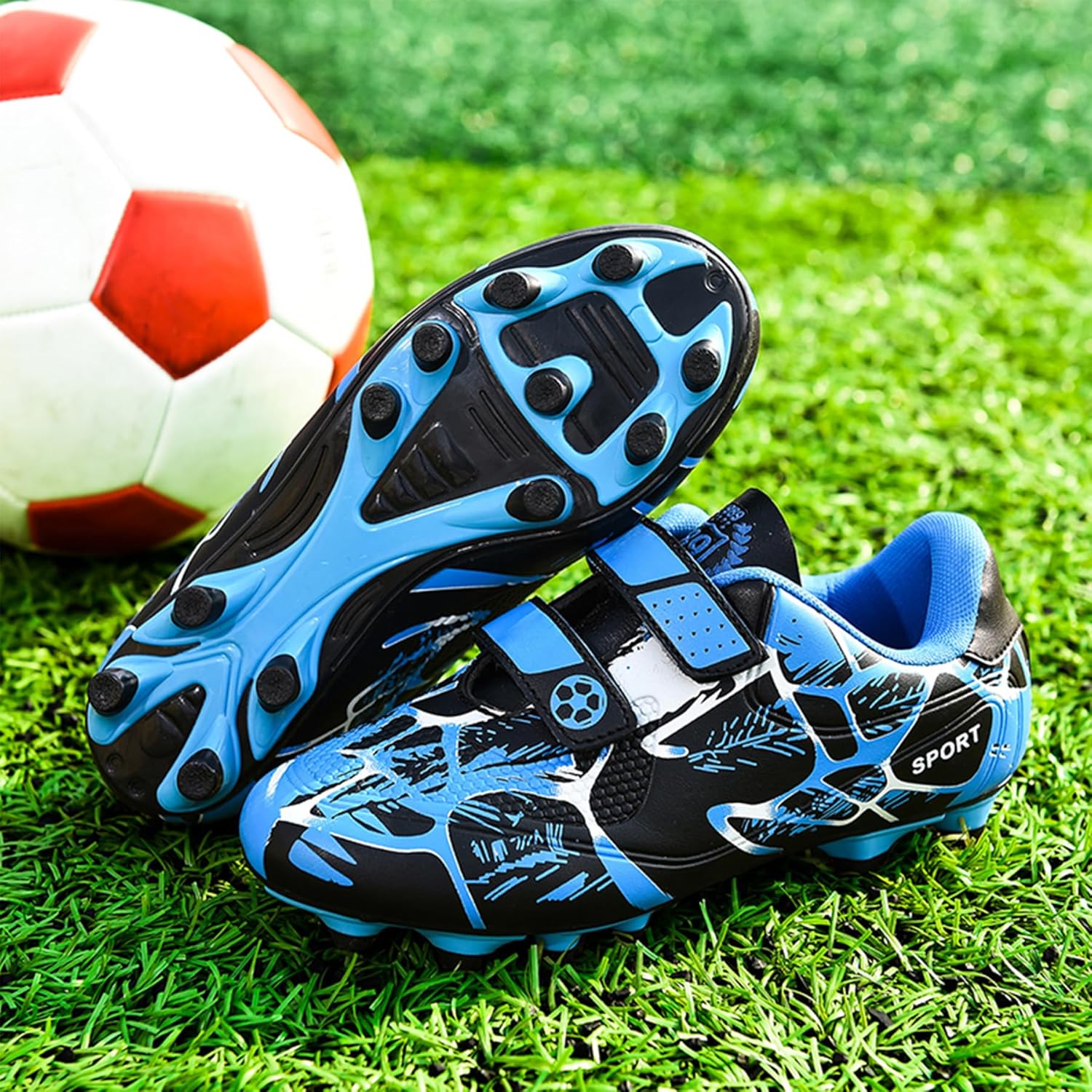Thumbnail 1 de BAODLE Scarpe da Calcio Ragazzi FG/AG Professionali All'aperto – Allenamento TF per Bambini e Teenager