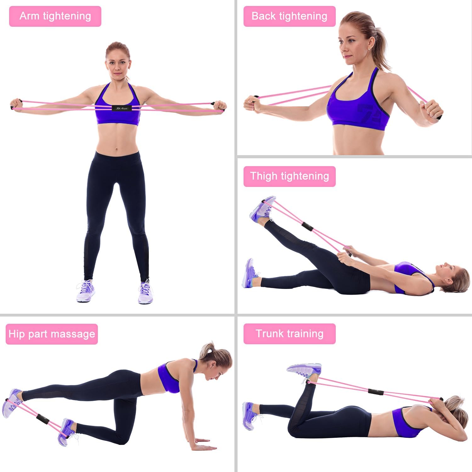 Thumbnail 5 de HPYGN Figure 8 Resistance Bands, Latex