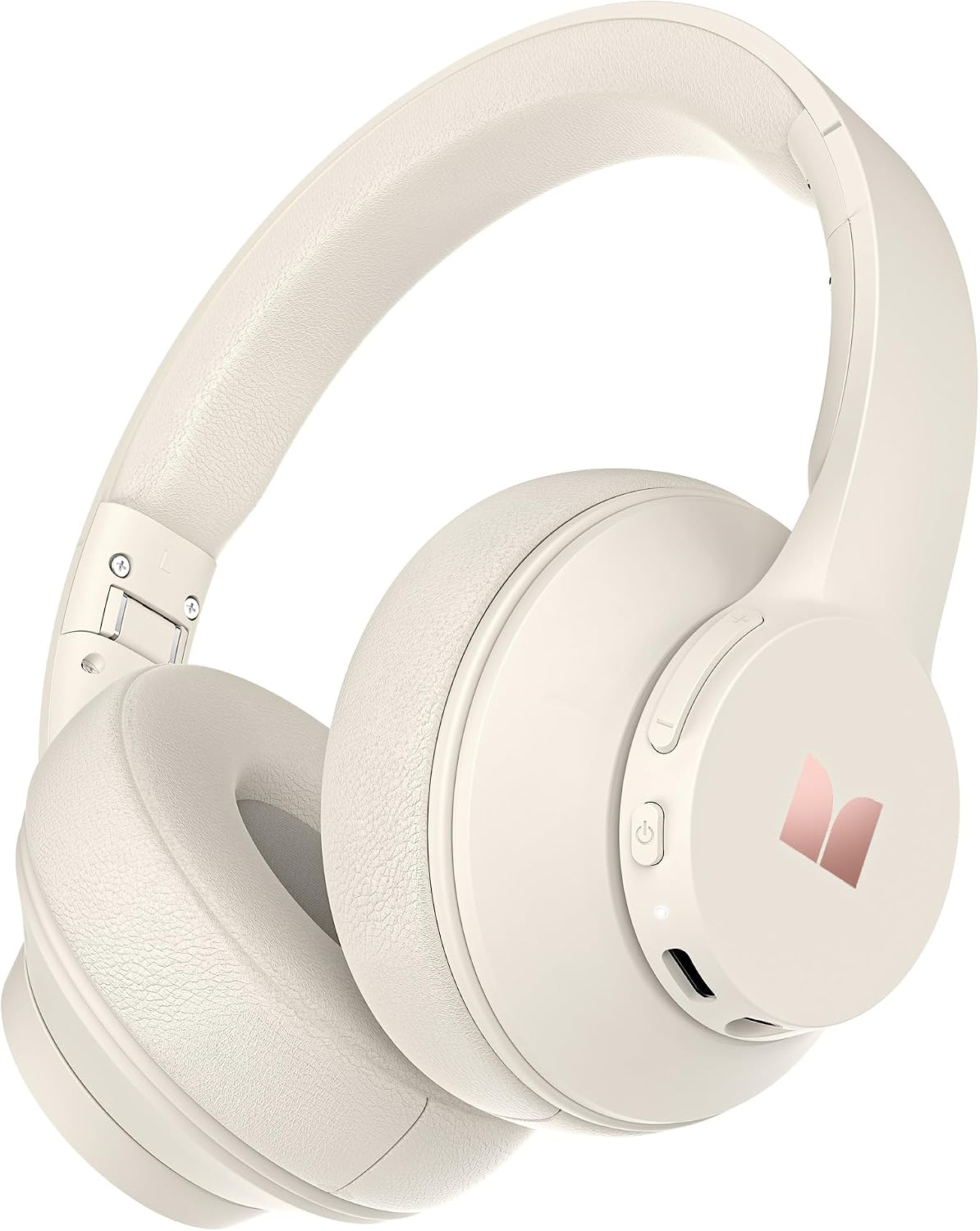 Detalle de Monster Mission 100 Over-Ear Bluetooth Headphones, 40-Hour Playtime, Beige