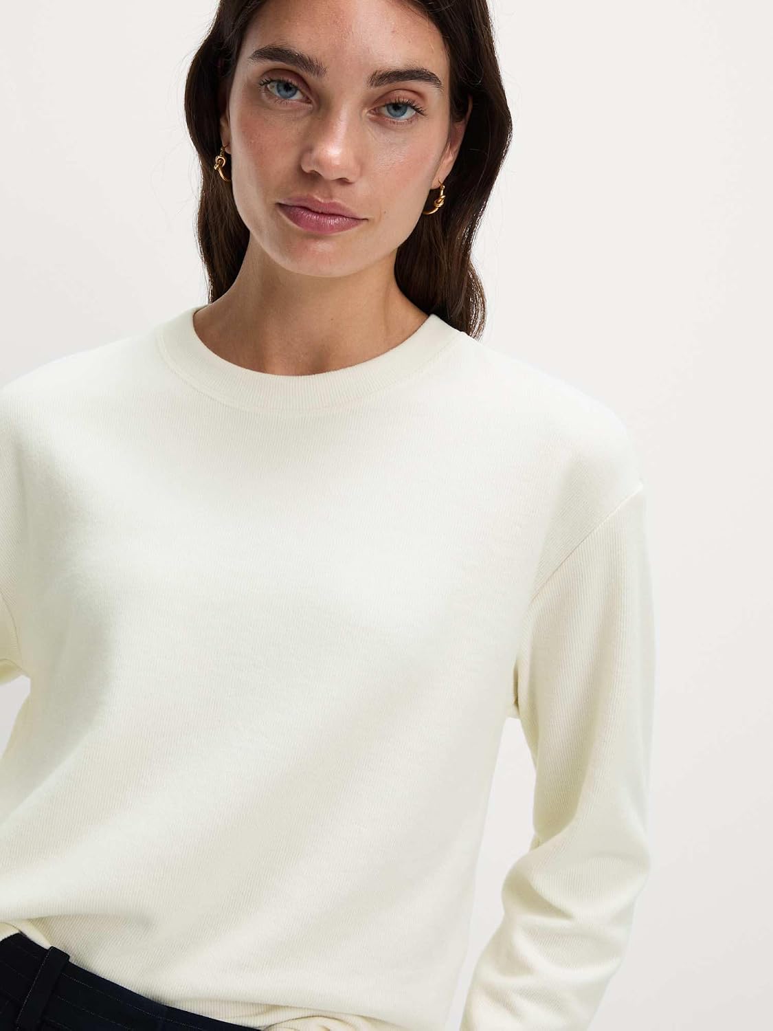 Detalle 2 de Marks & Spencer sweatshirt voor dames met hoog katoengehalte en normale pasvorm