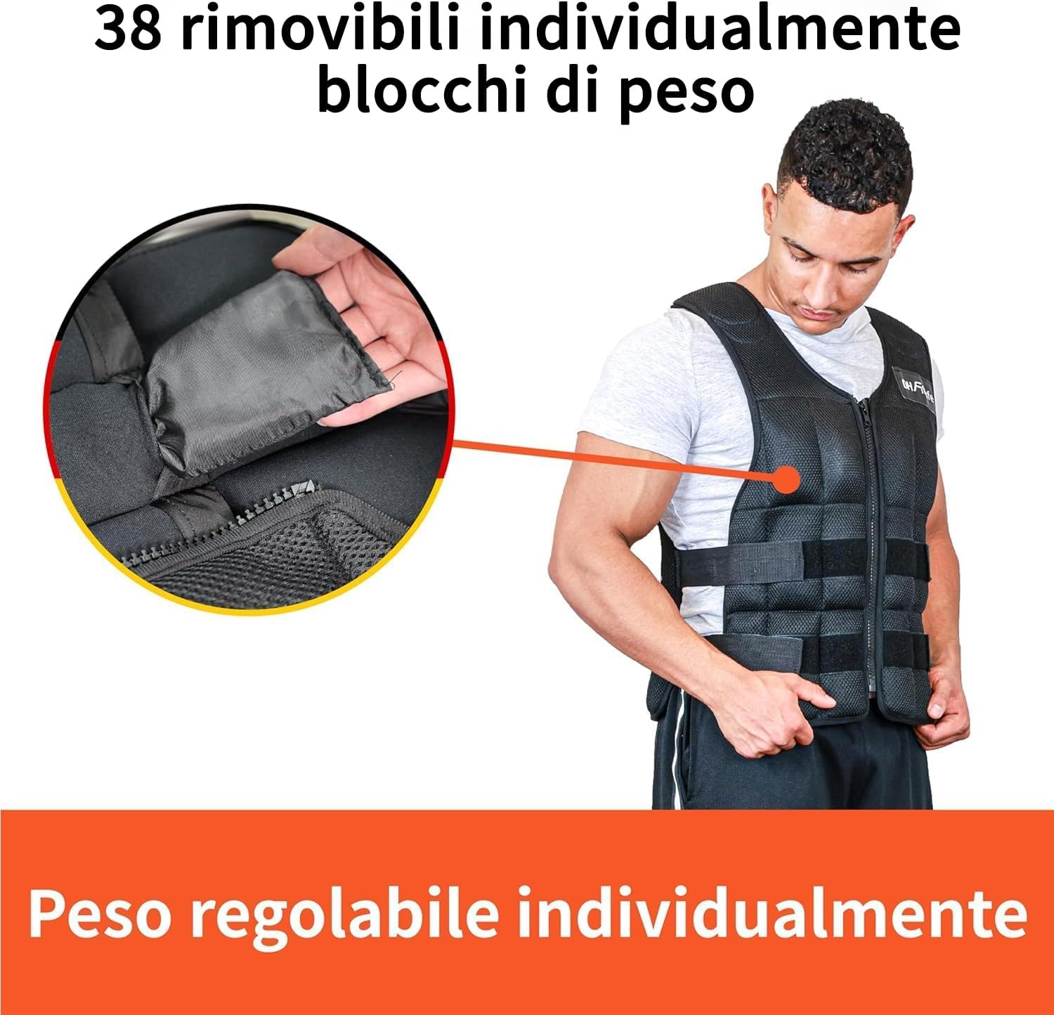Detalle 2 de DH FitLife Giubbotto Zavorrato 10 kg