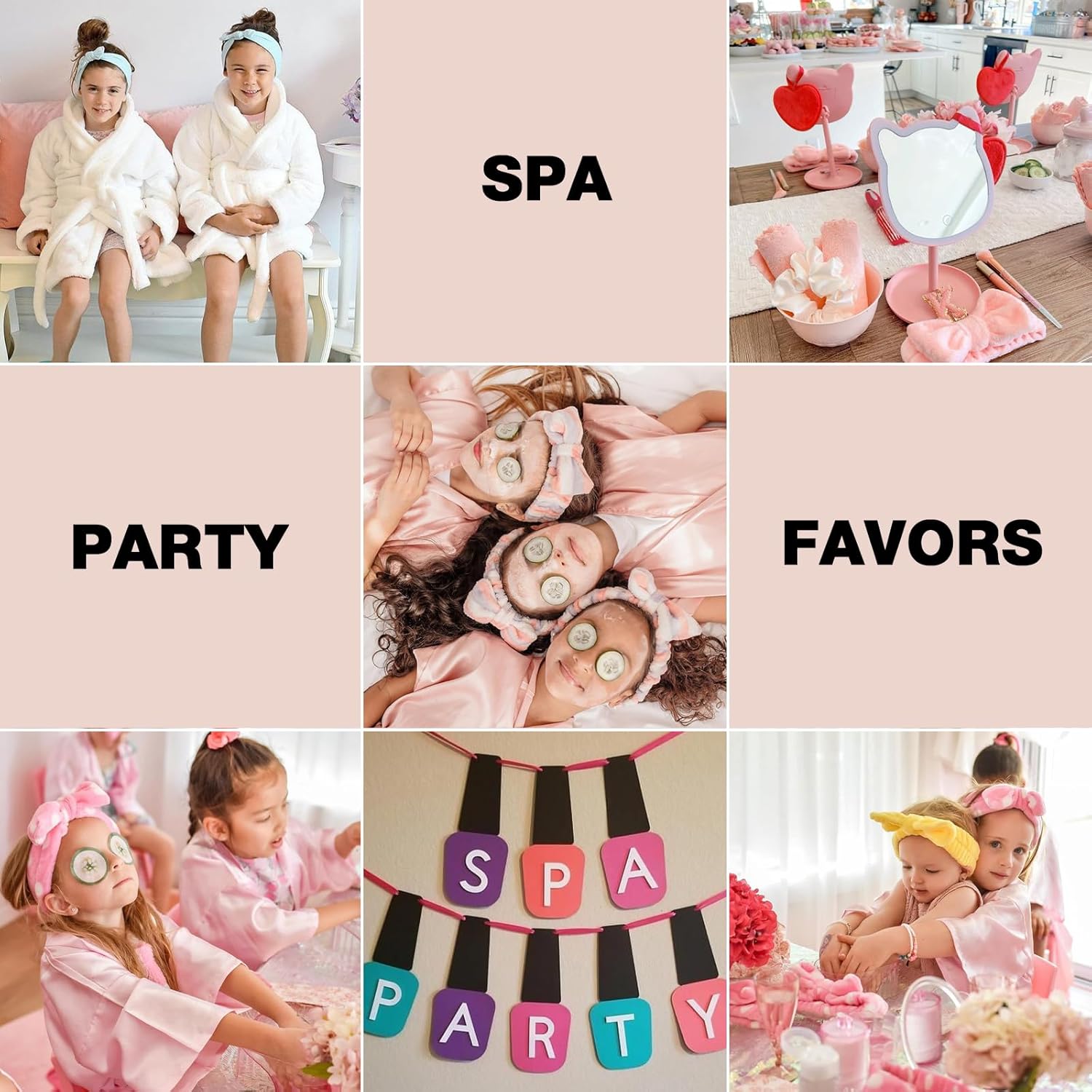 Thumbnail 4 de YOOVR 8-Piece Spa Headband Set (Microfiber, Elastic) for Face Washing & Skincare
