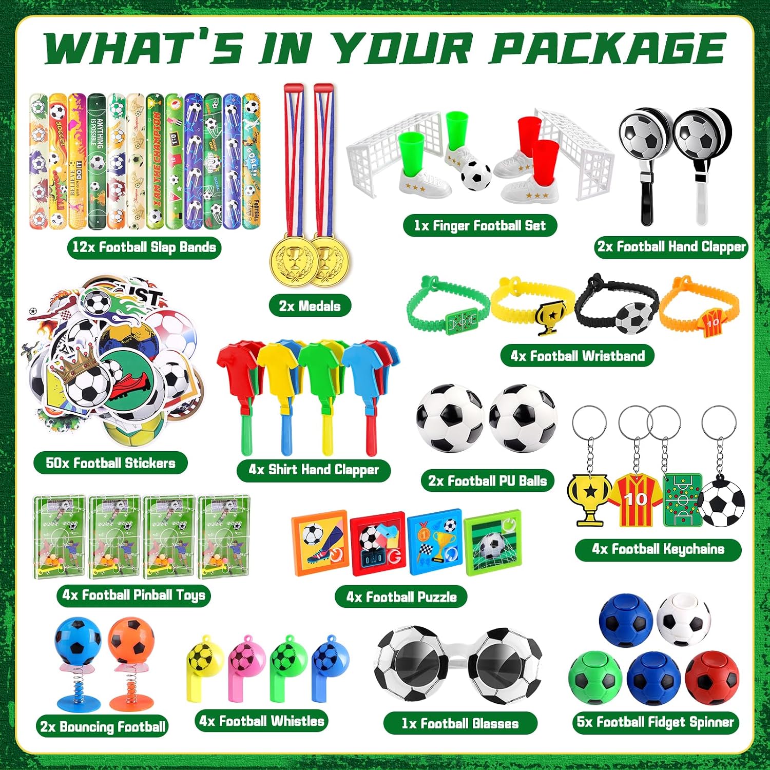 Thumbnail 6 de nicknack 102PCS Piñata fútbol cumpleaños