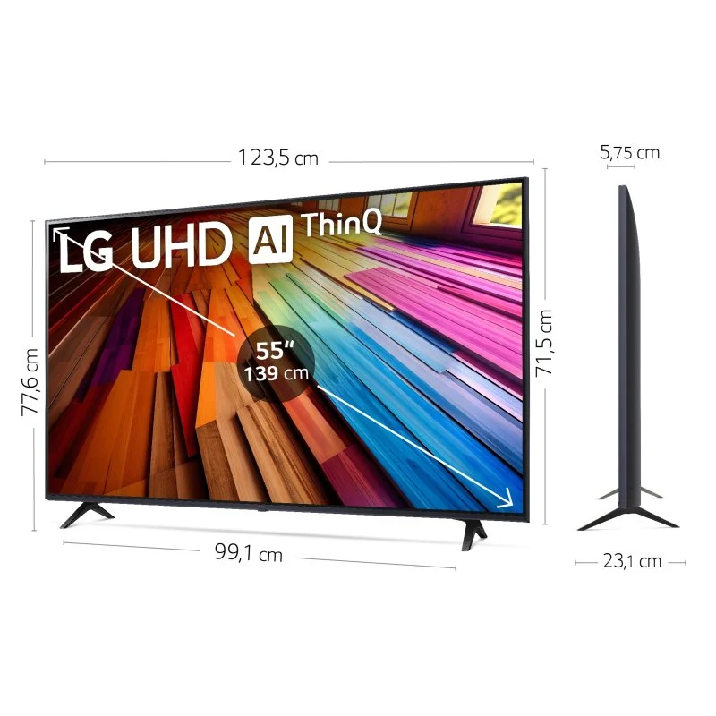 Thumbnail 3 de LG 55UT80006LA: TV LED 55" UHD 4K con HDR10 y ThinQ AI para cine en casa