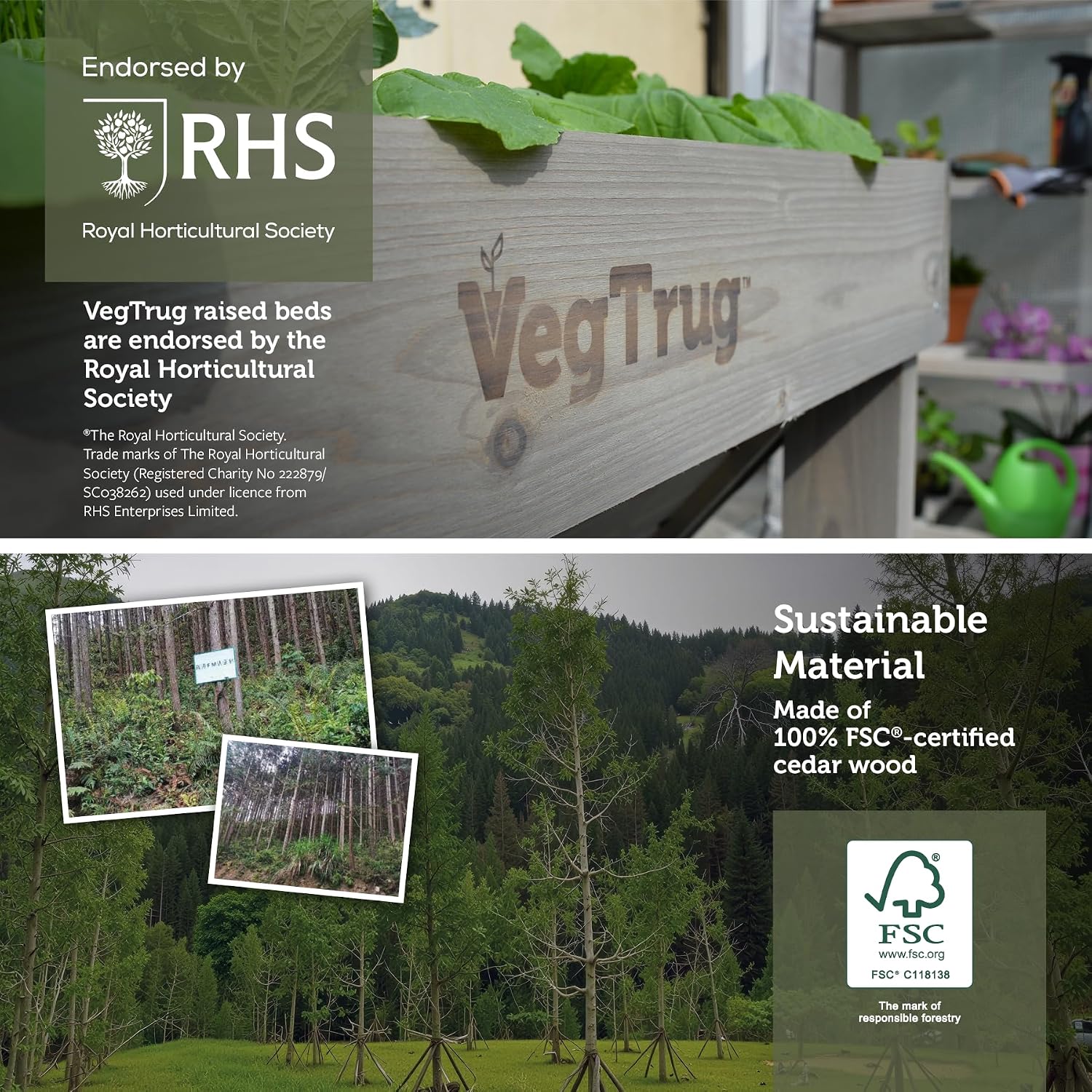 Thumbnail 6 de VegTrug Wash Raised Bed Planter 1m