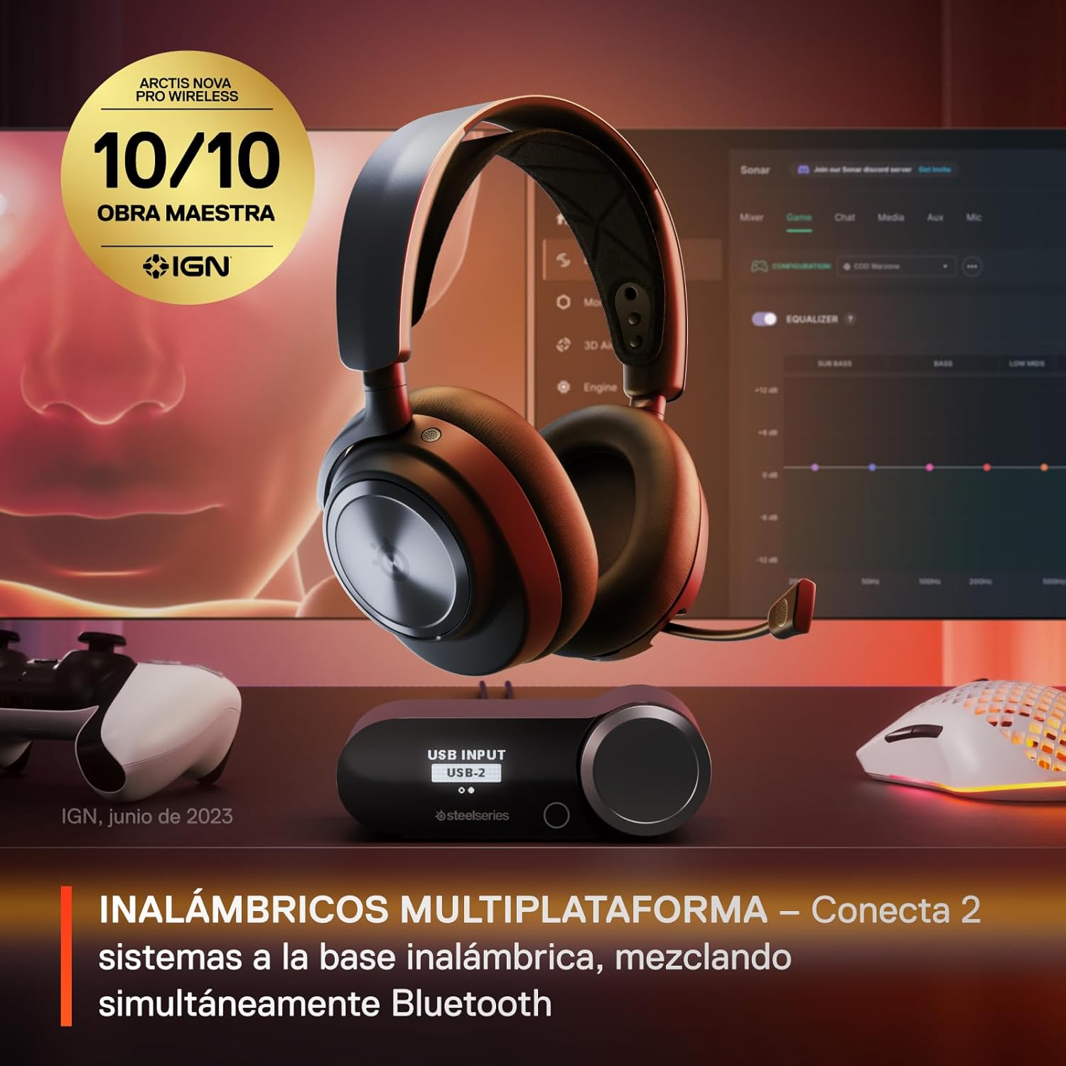 Thumbnail 1 de SteelSeries Arctis Nova Pro Wireless cascos gaming