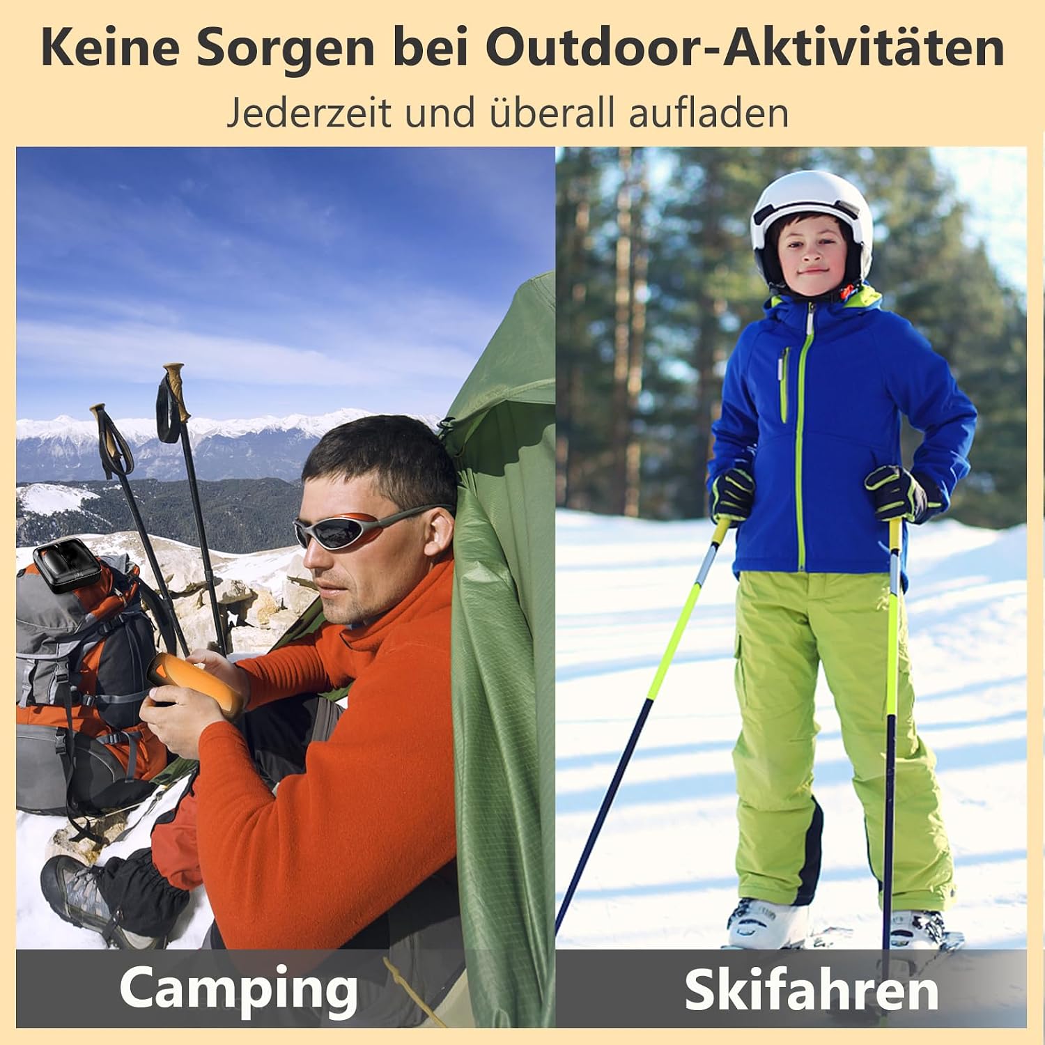 Thumbnail 6 de COTOP Handwärmer Elektrisch, 2 Pack Hand Warmers Wiederverwendbar mit Ladecase, 14000 mAh Akku Aufladbar USB c, 3 Stufen Heizung Beidseitig bis zu 55°C, Geschenk für Männer Frauen Camping