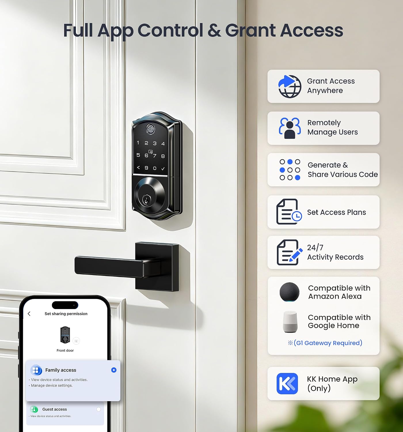 Detalle 2 de Veise Fingerprint Smart Door Lock VE017