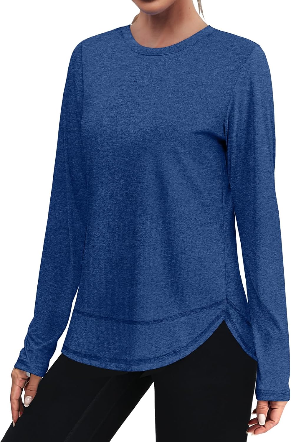 Detalle de XIEERDUO XIE-WTS9371 Women's Long-Sleeve Workout Shirt, UPF 50+, Quick-Dry