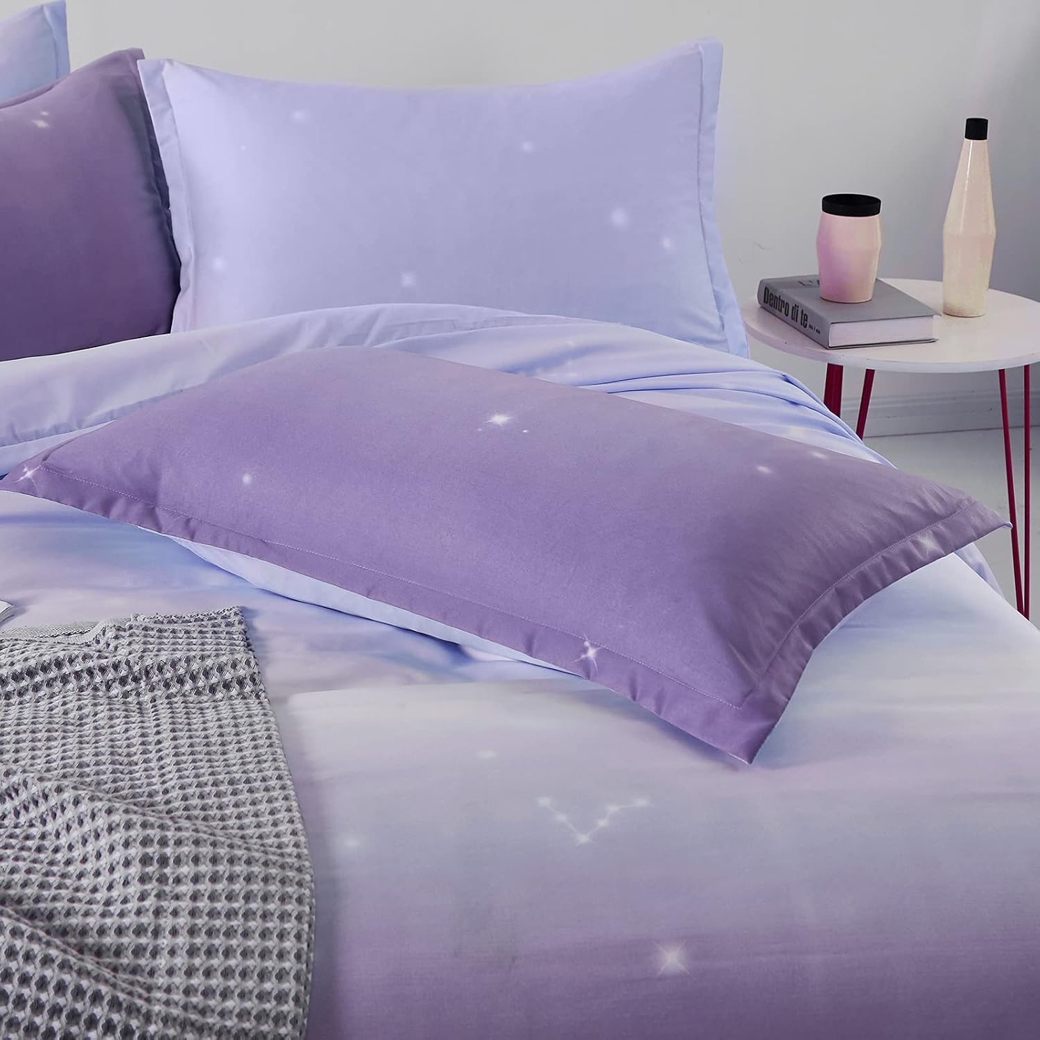 Detalle de Purple Duvet Cover Double 200x200cm duvet set