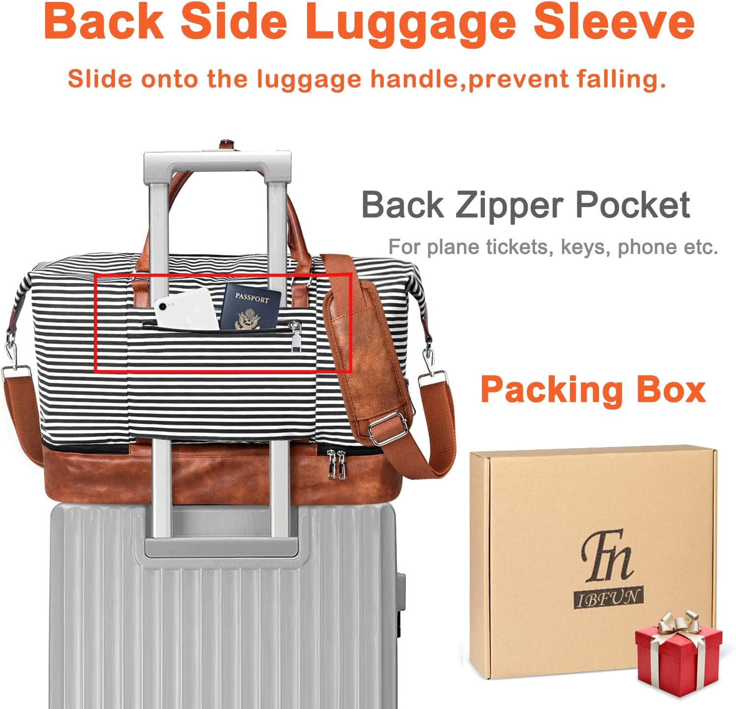 Thumbnail 4 de IBFUN 21" Weekender Travel Bag