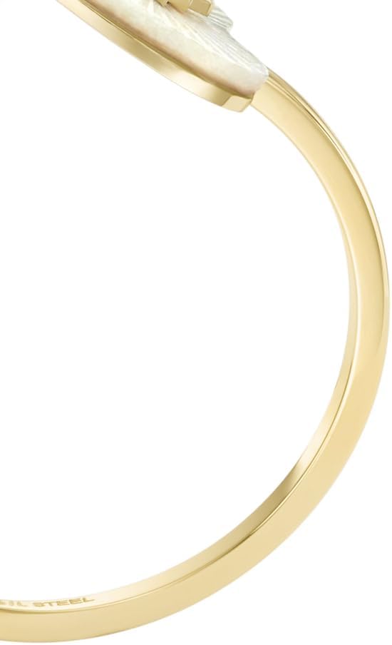 Thumbnail 5 de Fossil Damen Ringe aus Edelstahl – Offen, goldfarben, poliert