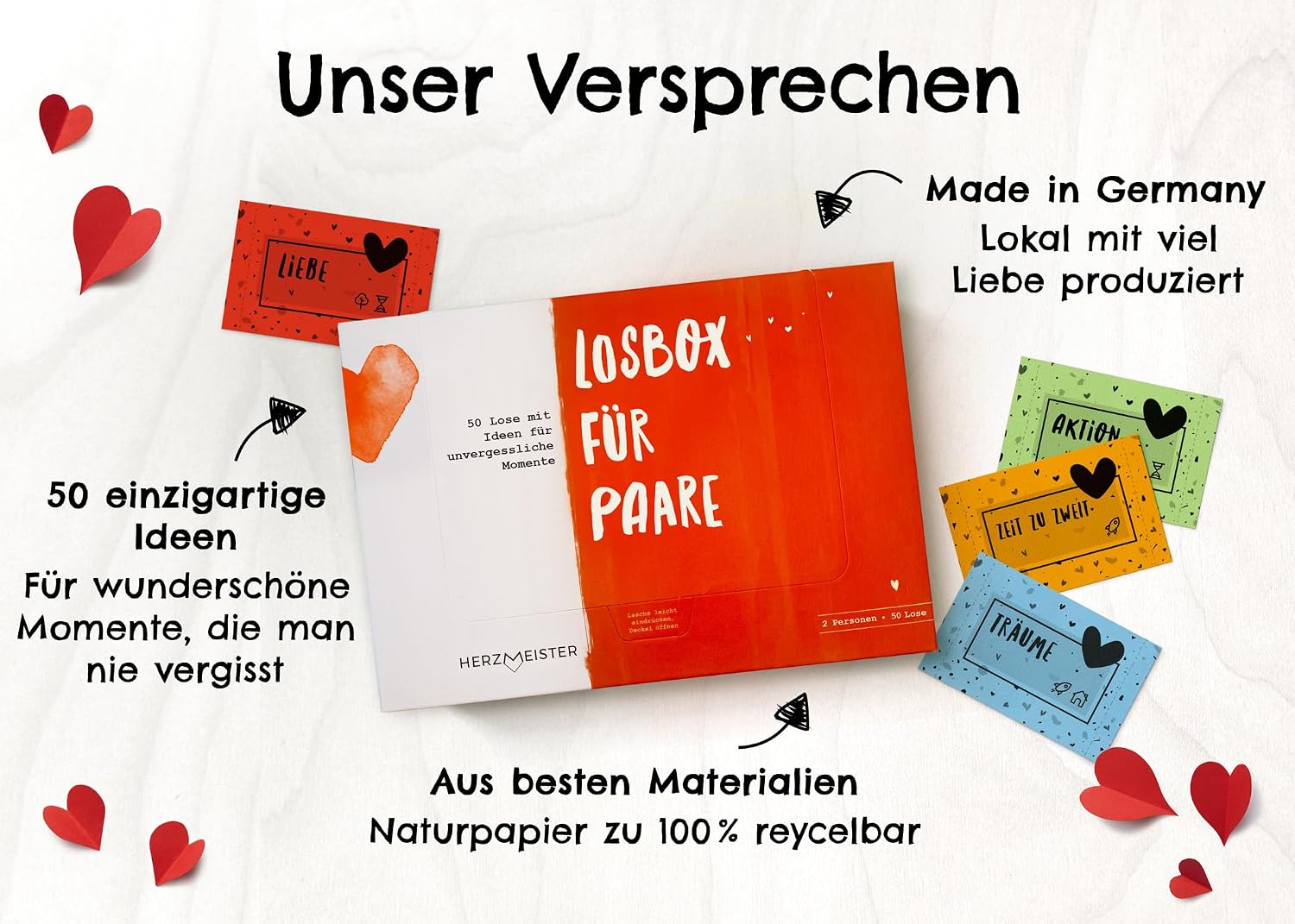Thumbnail 6 de Herzmeister Geschenk für Paare 50 Ideen
